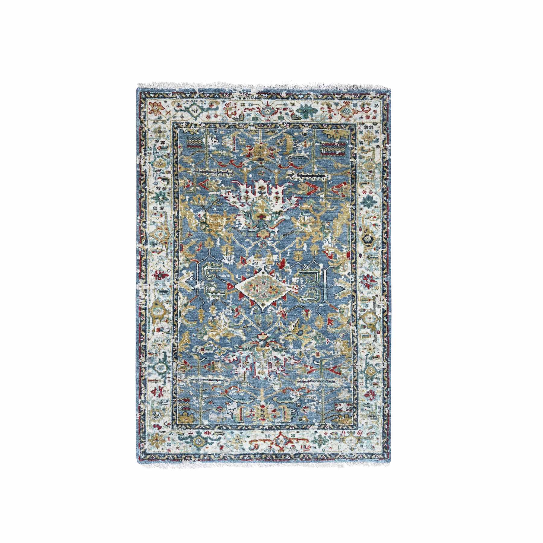 Heriz-Hand-Knotted-Rug-424765