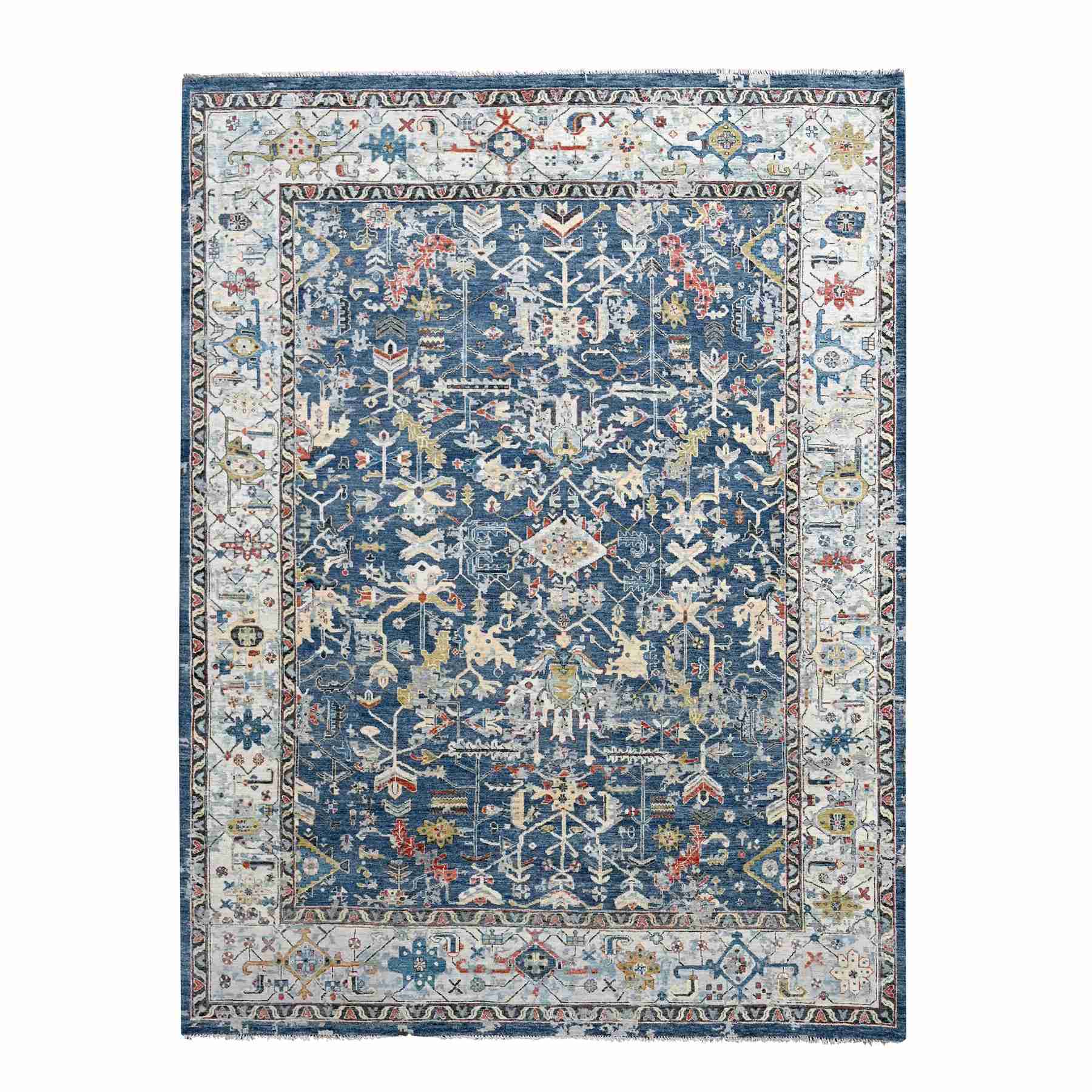 Heriz-Hand-Knotted-Rug-424855