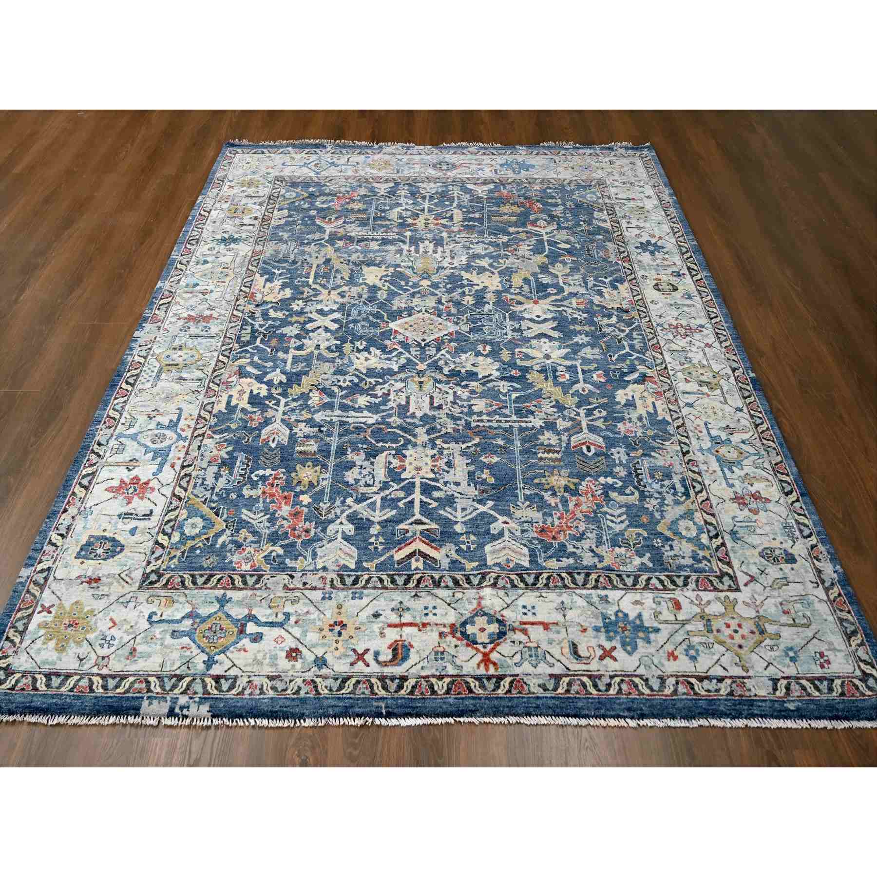 Heriz-Hand-Knotted-Rug-424855