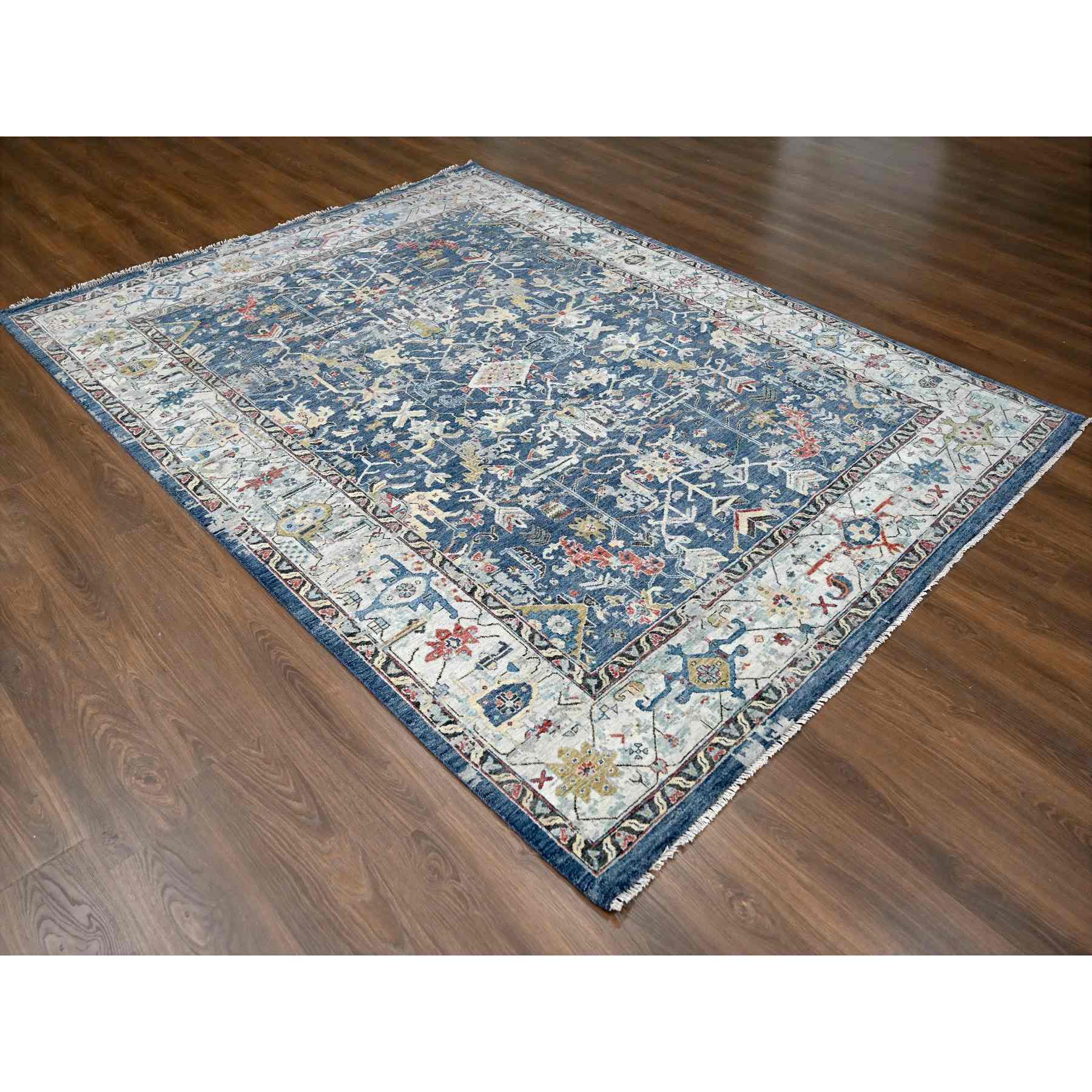 Heriz-Hand-Knotted-Rug-424855