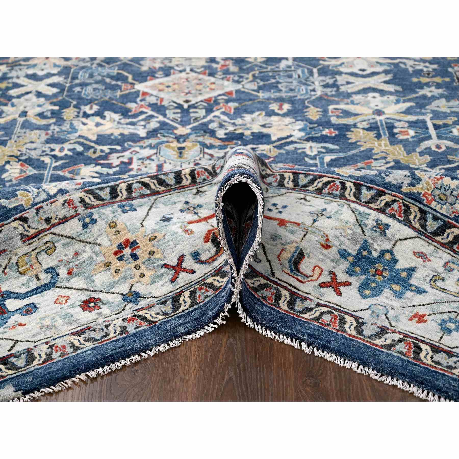 Heriz-Hand-Knotted-Rug-424855
