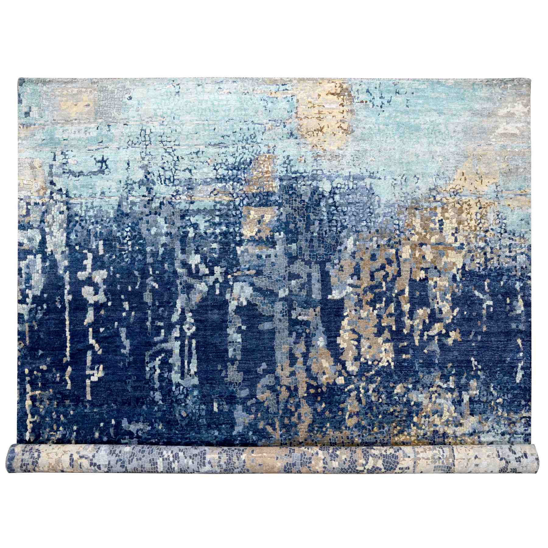 Clearance Muted Semi-Antique Kirman 10x12 Area Rug Hand-knotted