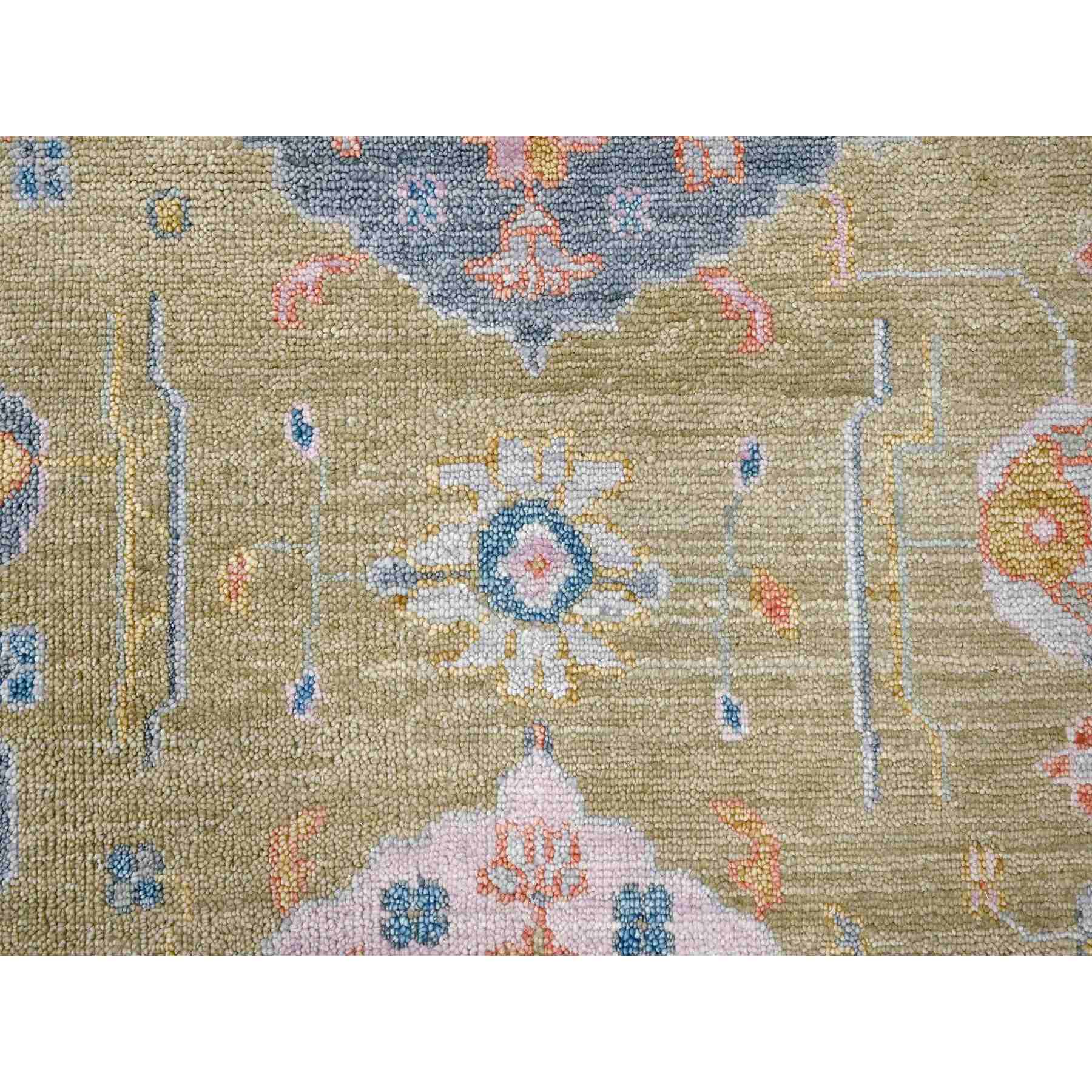 Oushak-And-Peshawar-Hand-Knotted-Rug-422555