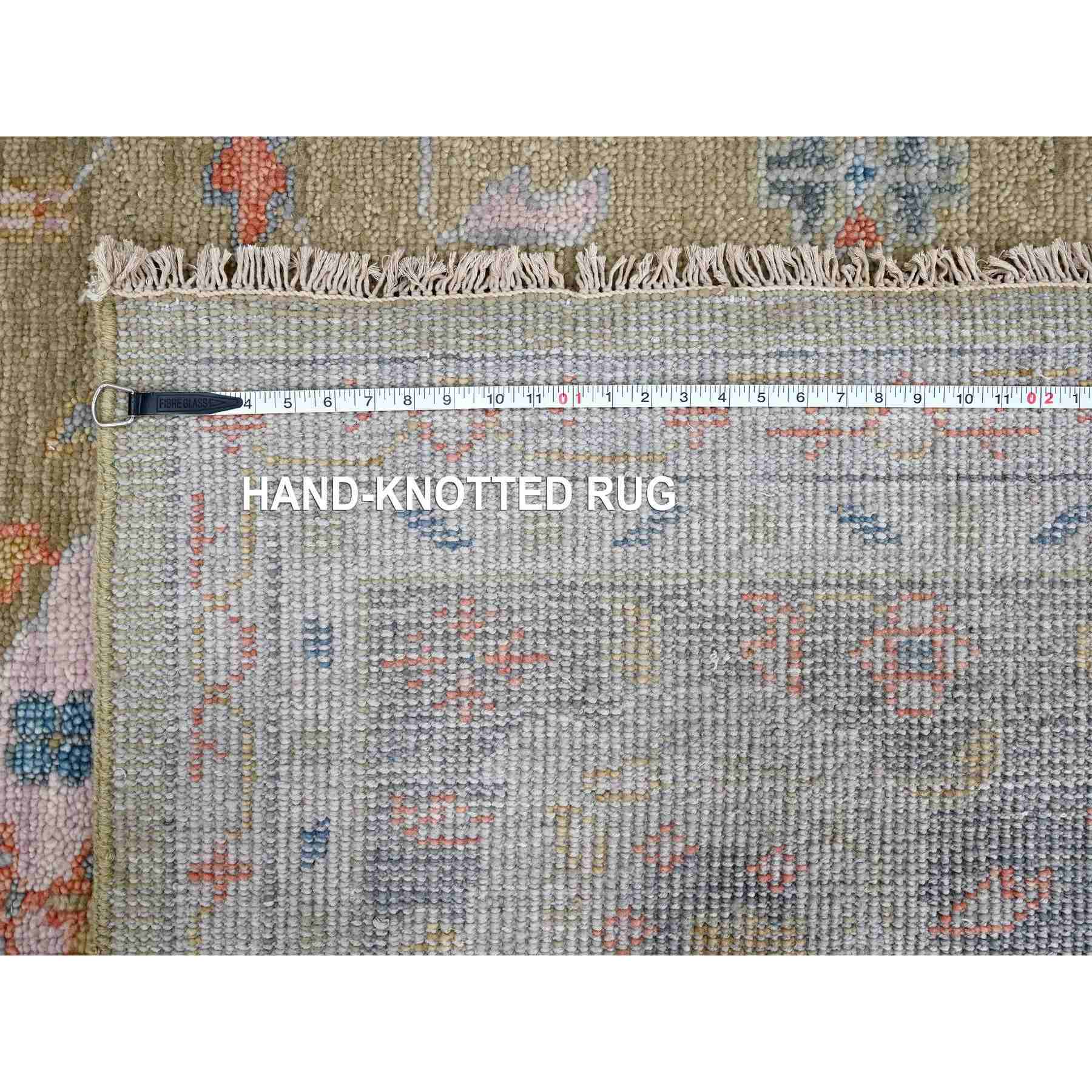 Oushak-And-Peshawar-Hand-Knotted-Rug-422555