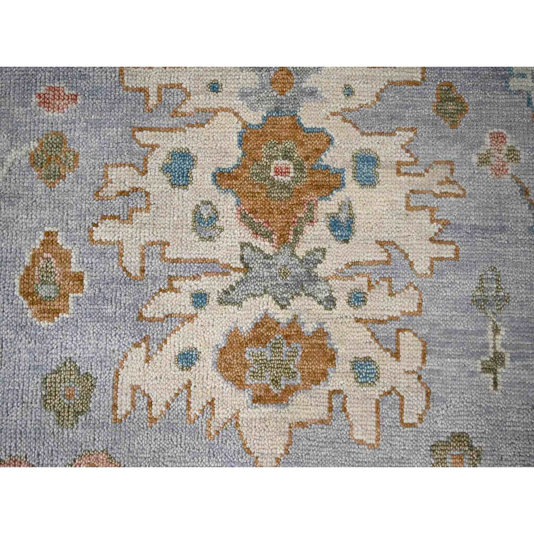 Oushak-And-Peshawar-Hand-Knotted-Rug-423365