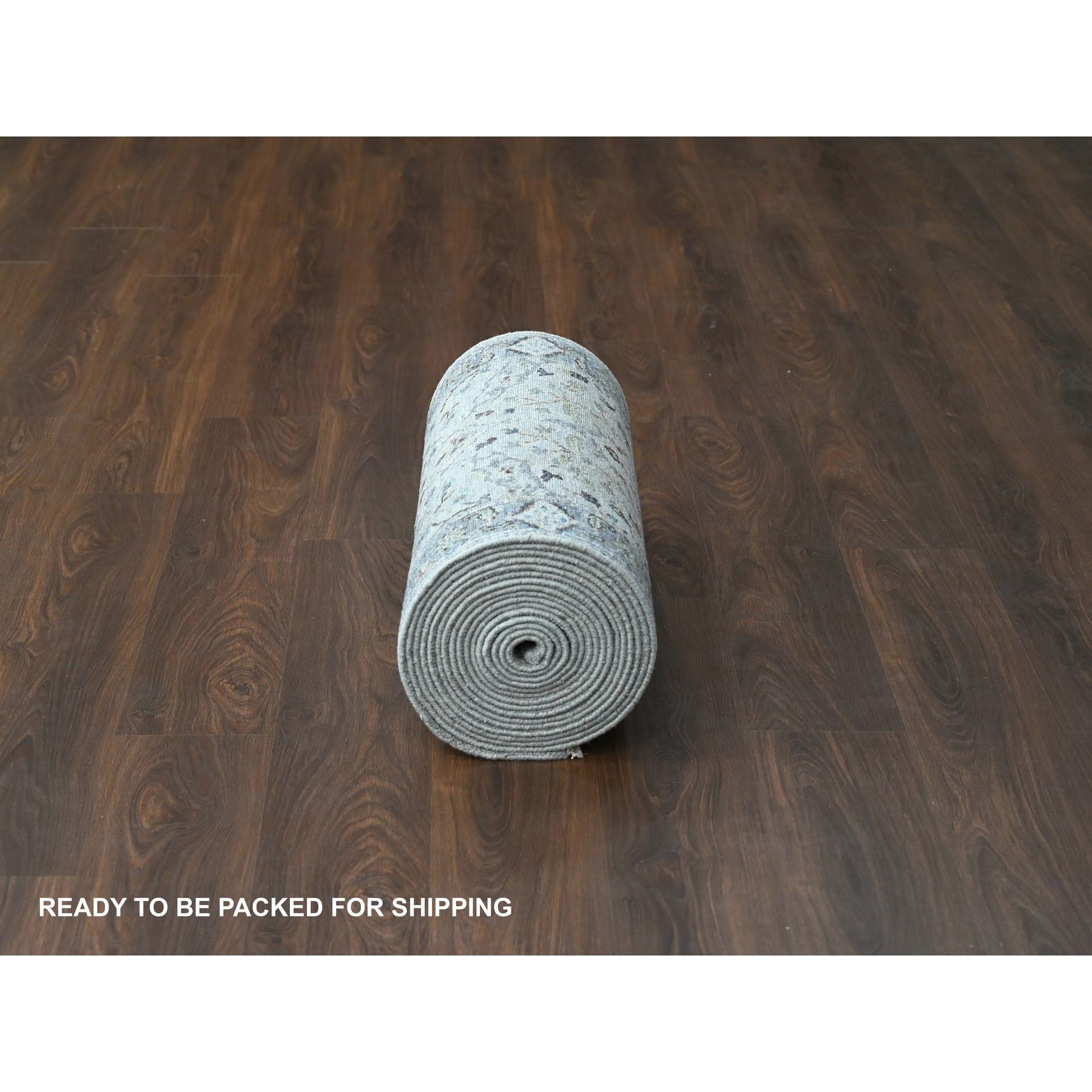 Oushak-And-Peshawar-Hand-Knotted-Rug-423675