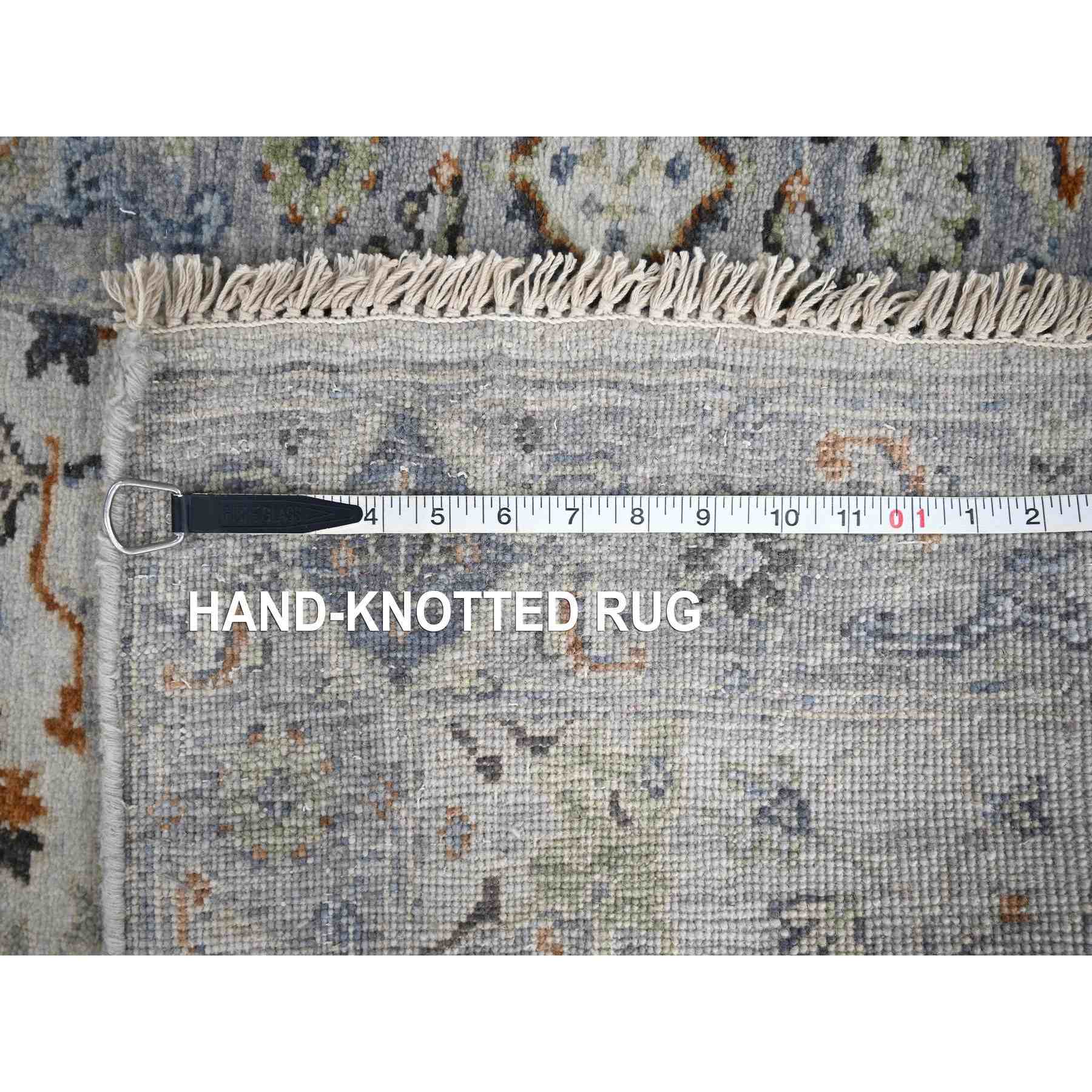 Oushak-And-Peshawar-Hand-Knotted-Rug-423675