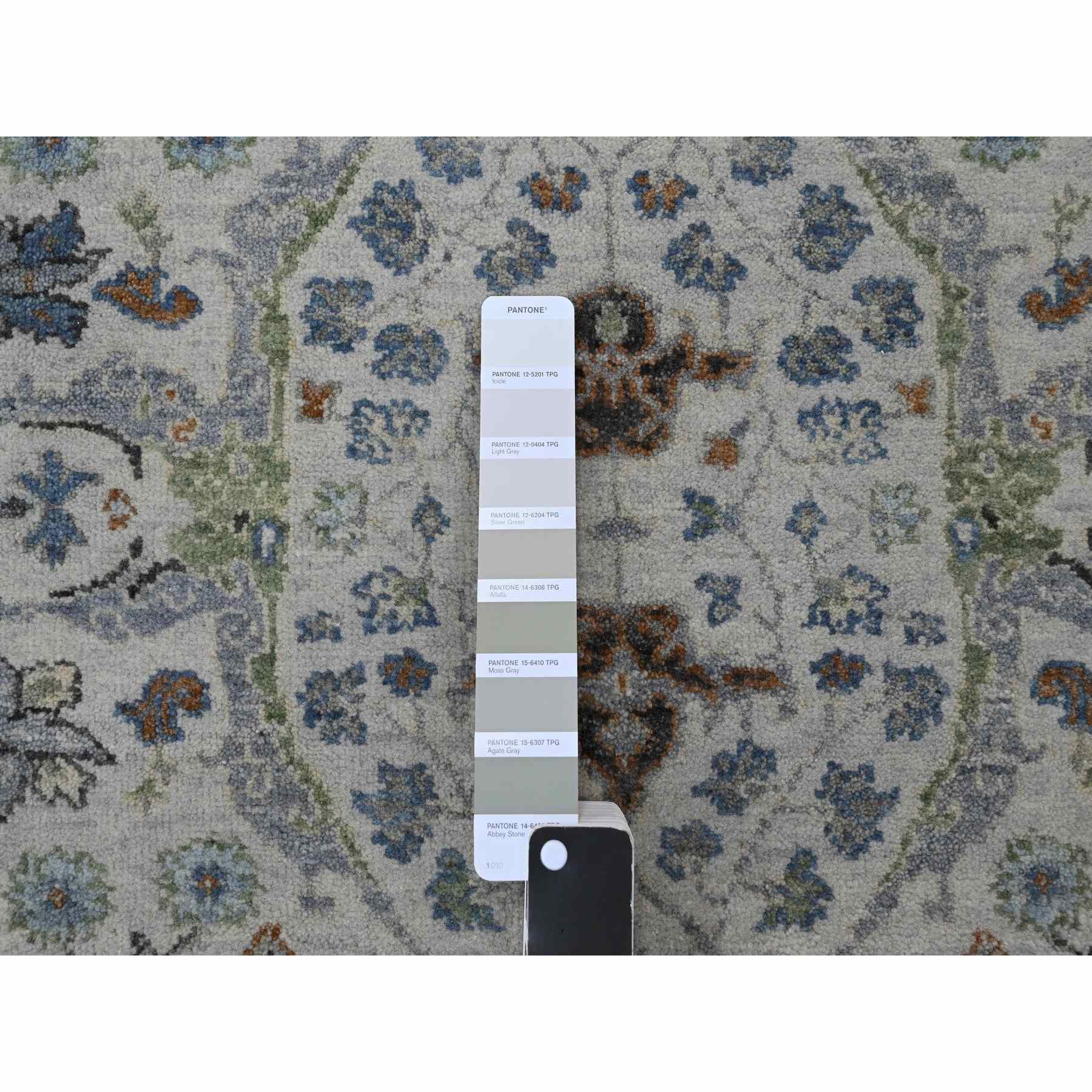 Oushak-And-Peshawar-Hand-Knotted-Rug-423700