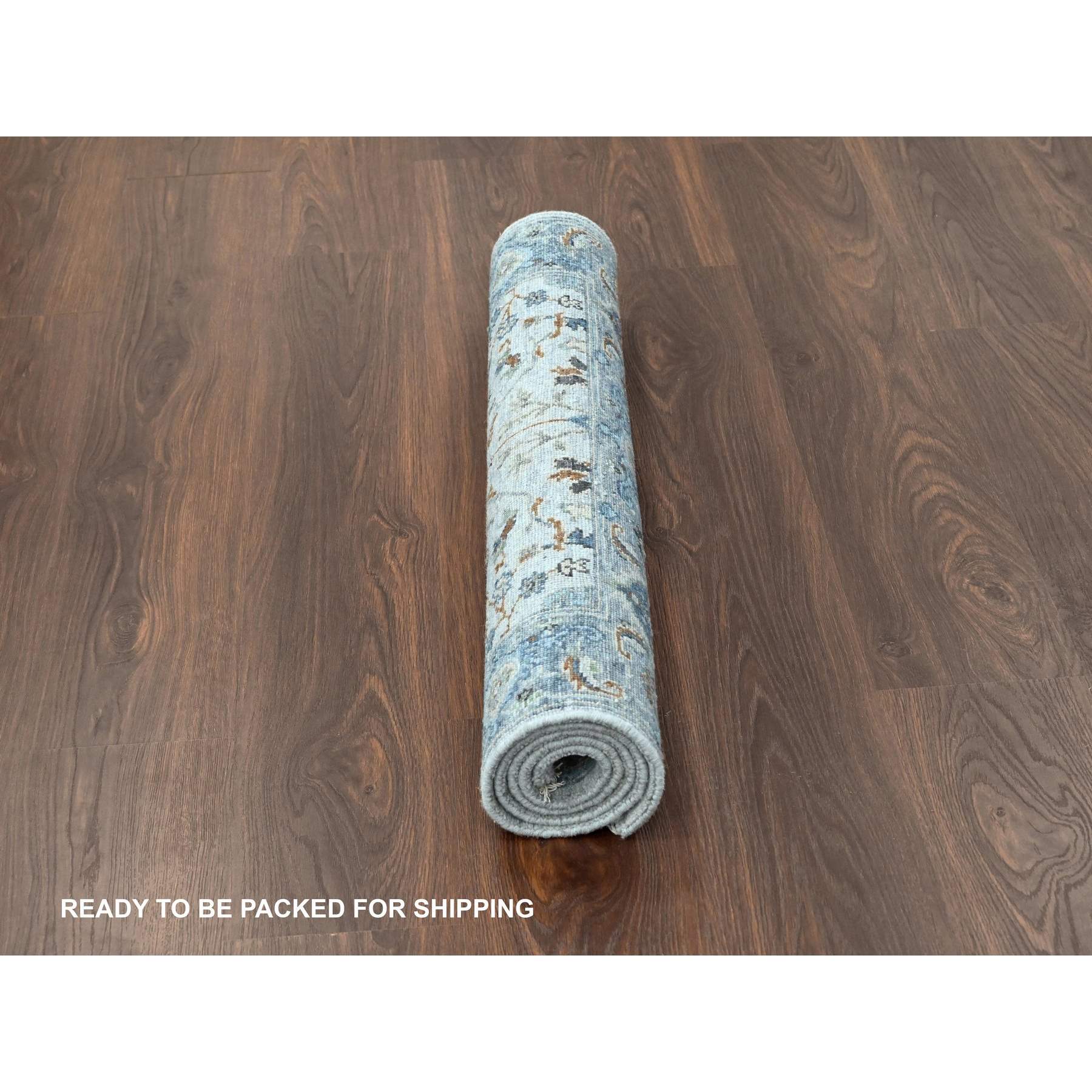 Oushak-And-Peshawar-Hand-Knotted-Rug-423700
