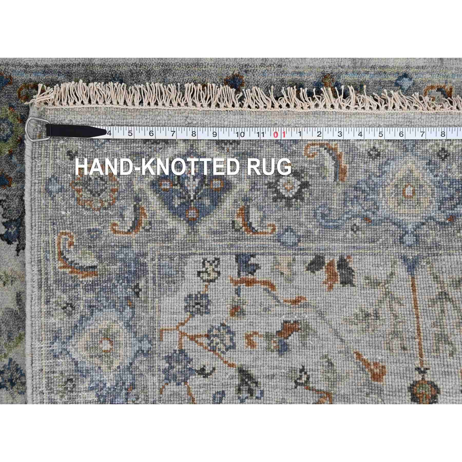 Oushak-And-Peshawar-Hand-Knotted-Rug-423700