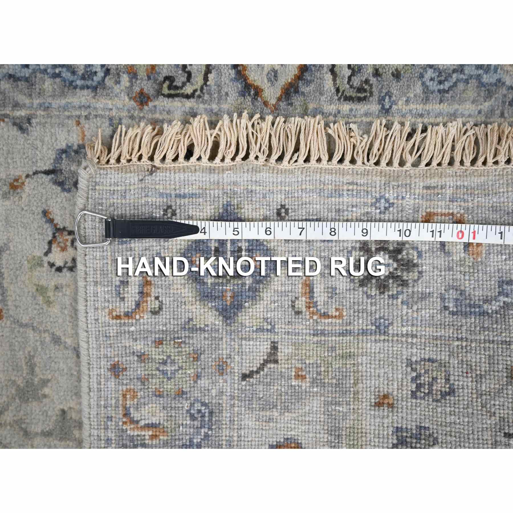 Oushak-And-Peshawar-Hand-Knotted-Rug-423855