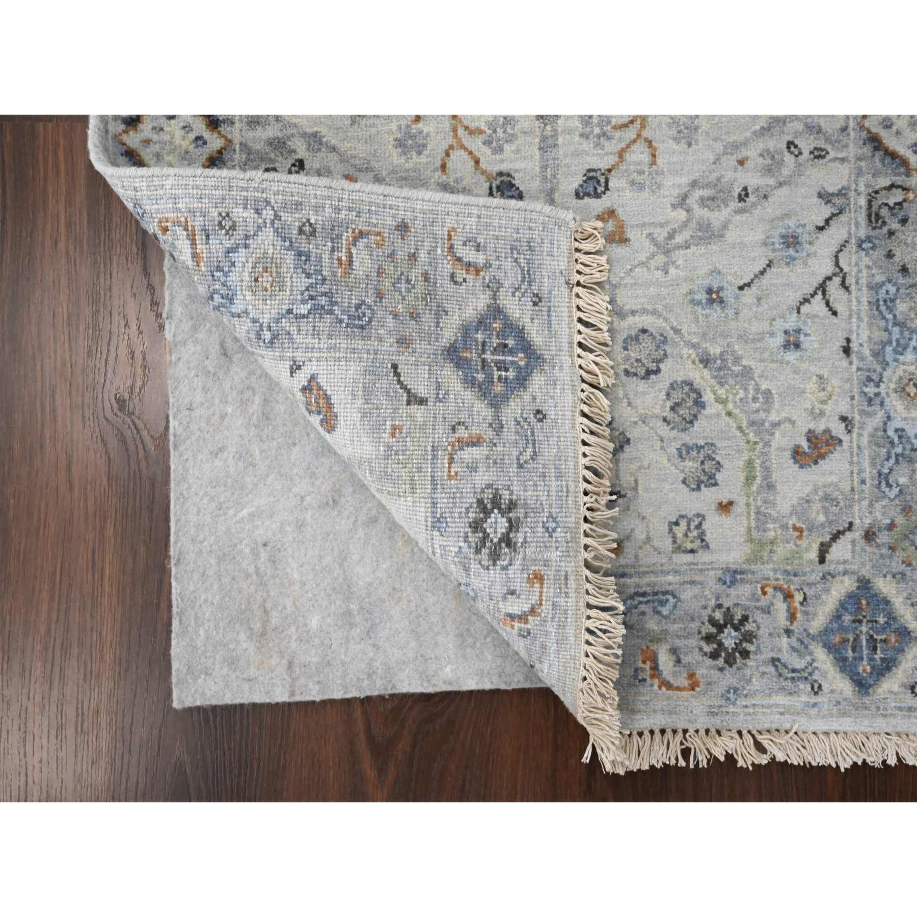 Oushak-And-Peshawar-Hand-Knotted-Rug-423930