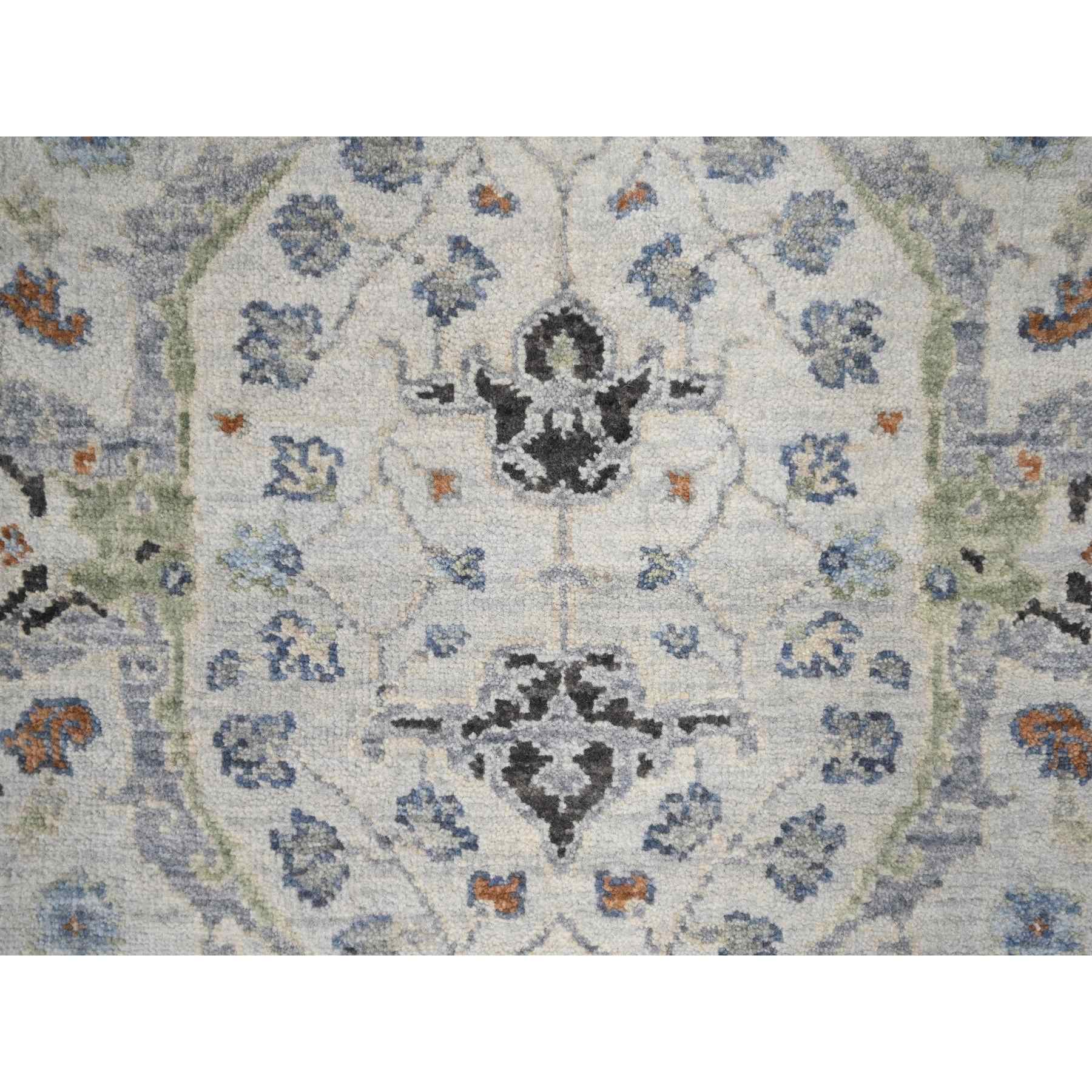 Oushak-And-Peshawar-Hand-Knotted-Rug-423930