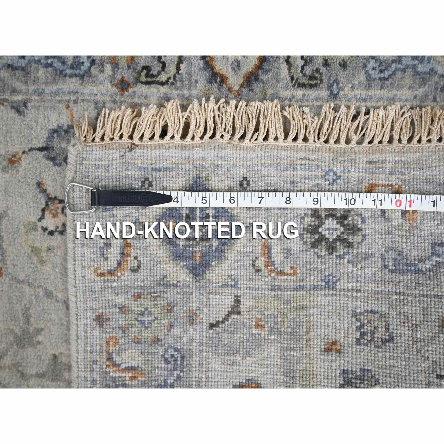 Oushak-And-Peshawar-Hand-Knotted-Rug-423930