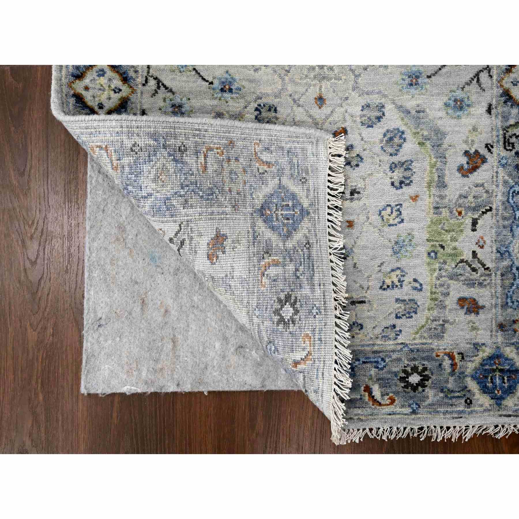 Oushak-And-Peshawar-Hand-Knotted-Rug-423960