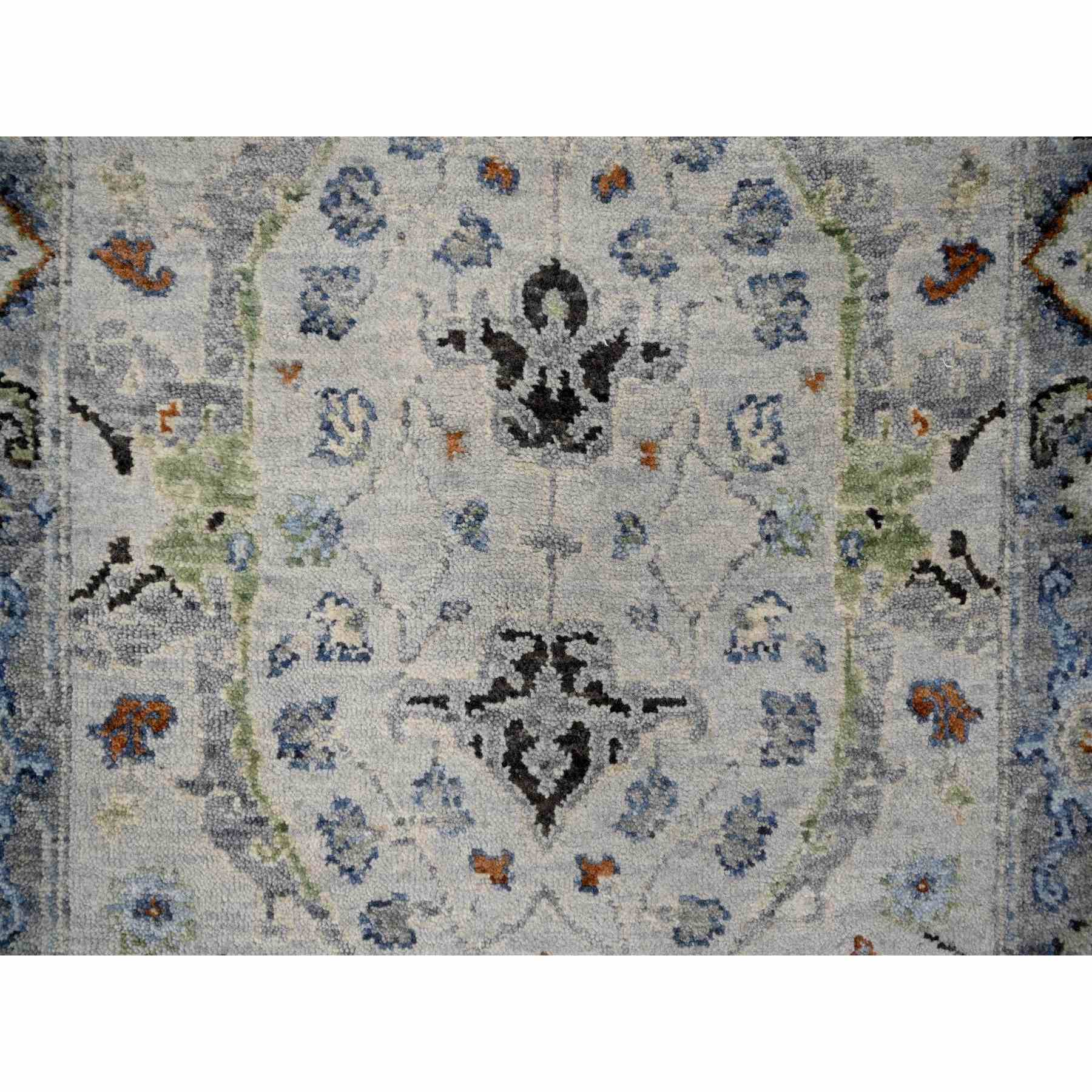 Oushak-And-Peshawar-Hand-Knotted-Rug-423960