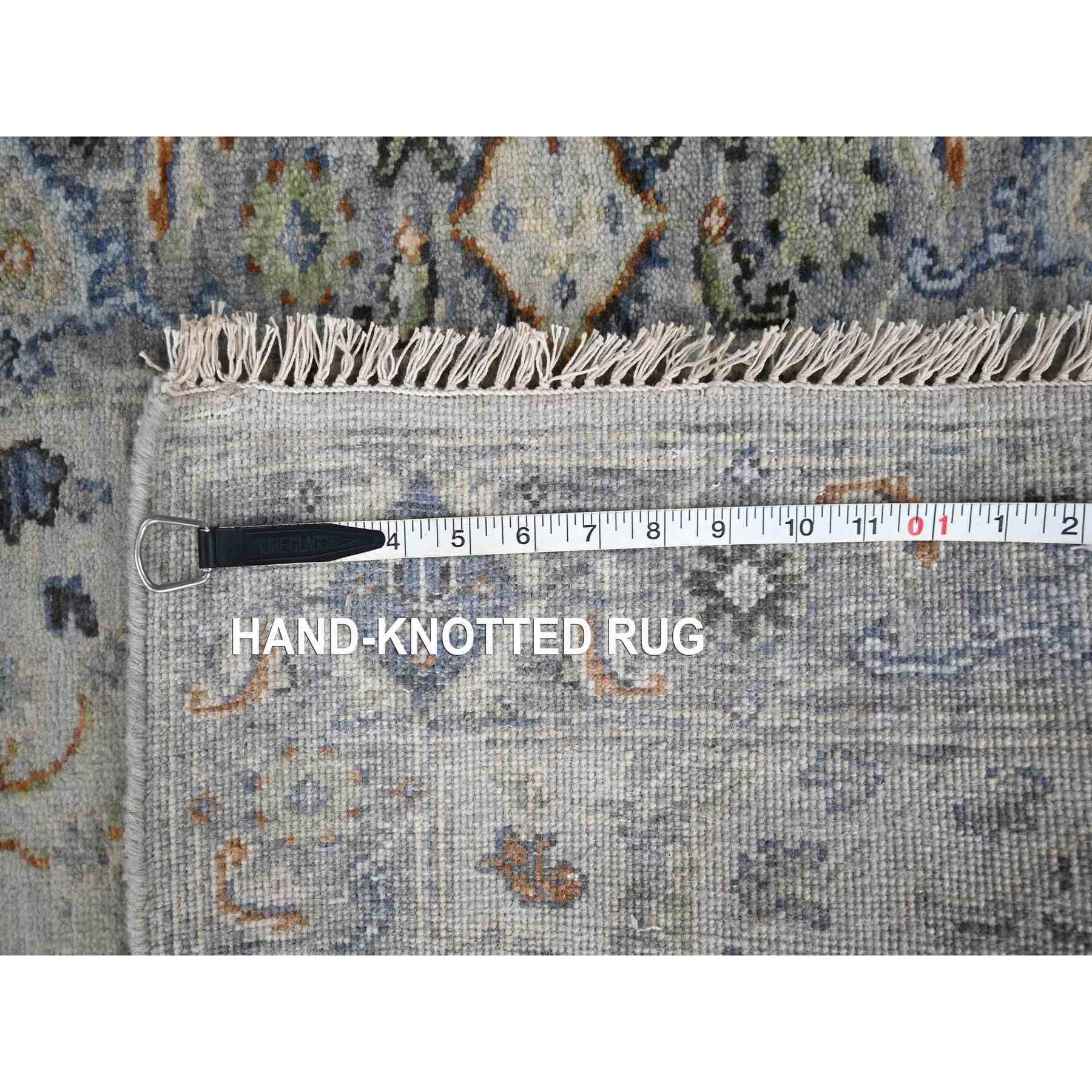 Oushak-And-Peshawar-Hand-Knotted-Rug-423960