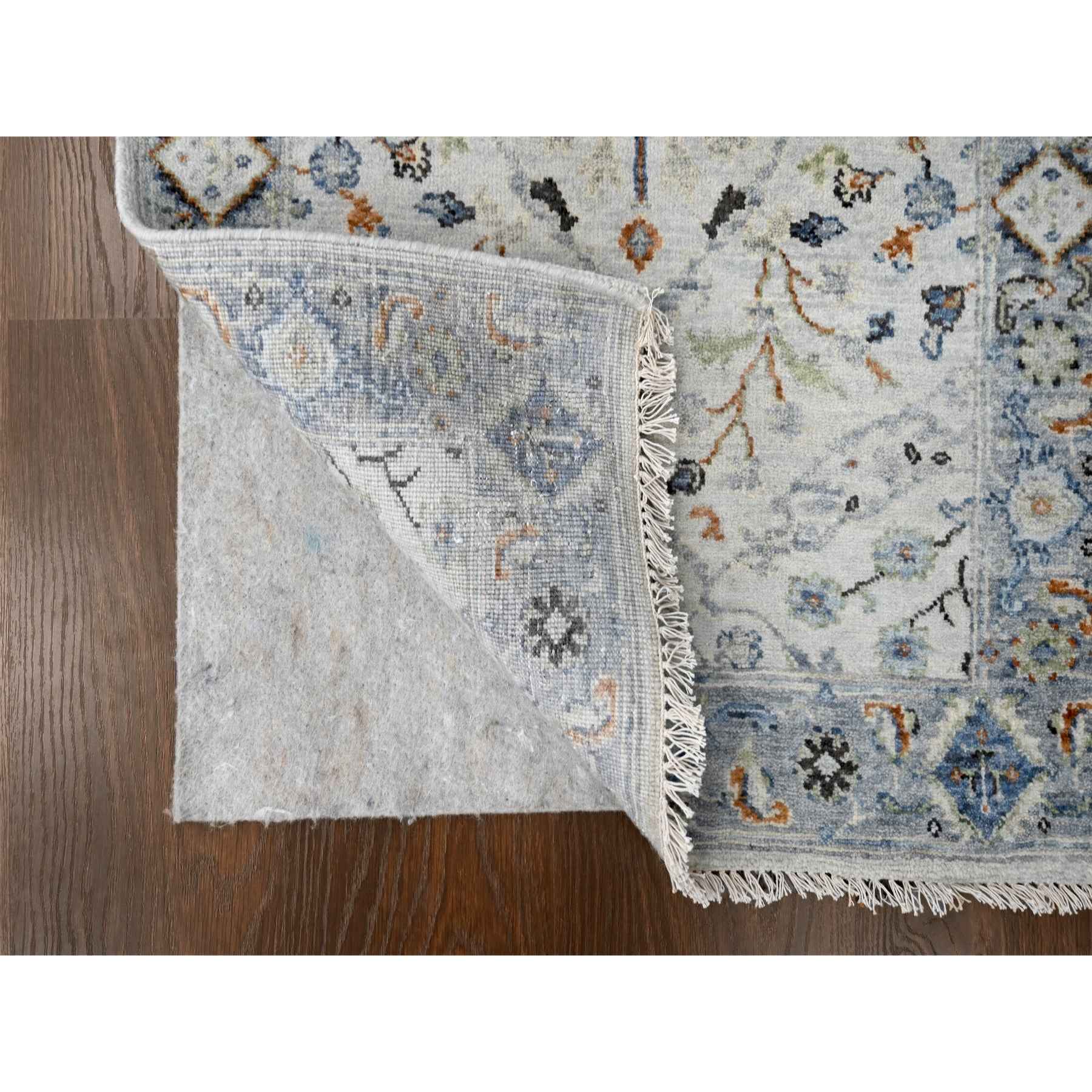 Oushak-And-Peshawar-Hand-Knotted-Rug-424210