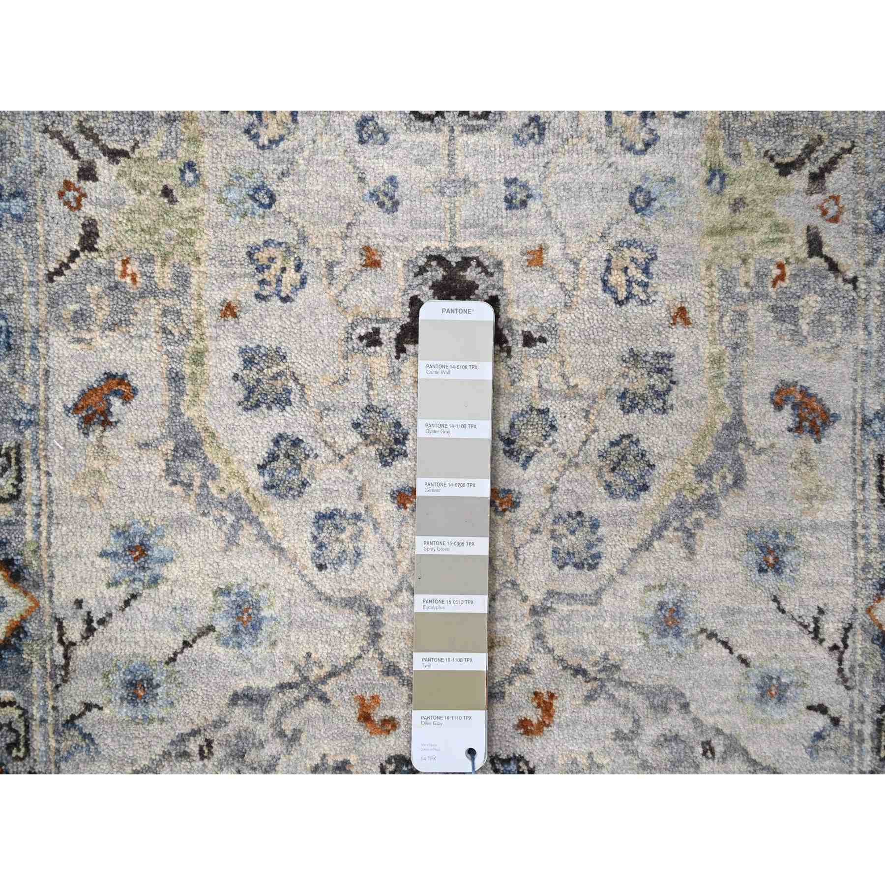 Oushak-And-Peshawar-Hand-Knotted-Rug-424210