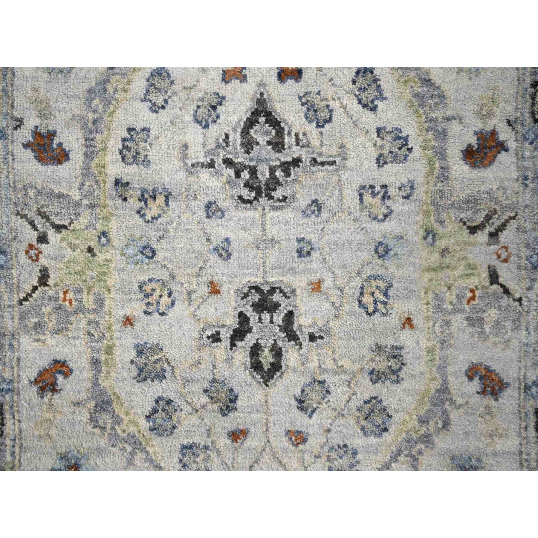 Oushak-And-Peshawar-Hand-Knotted-Rug-424210
