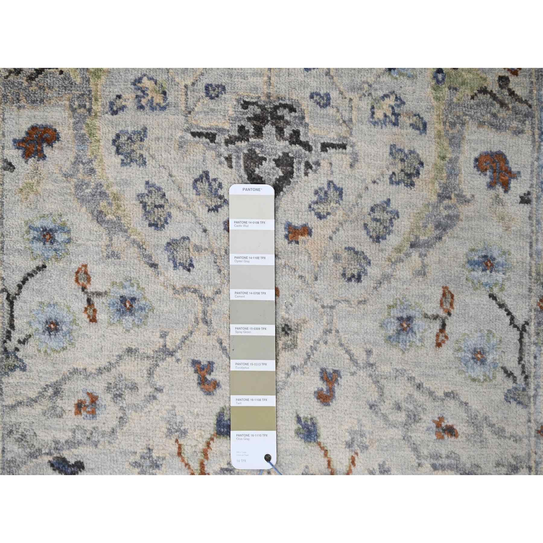 Oushak-And-Peshawar-Hand-Knotted-Rug-424215