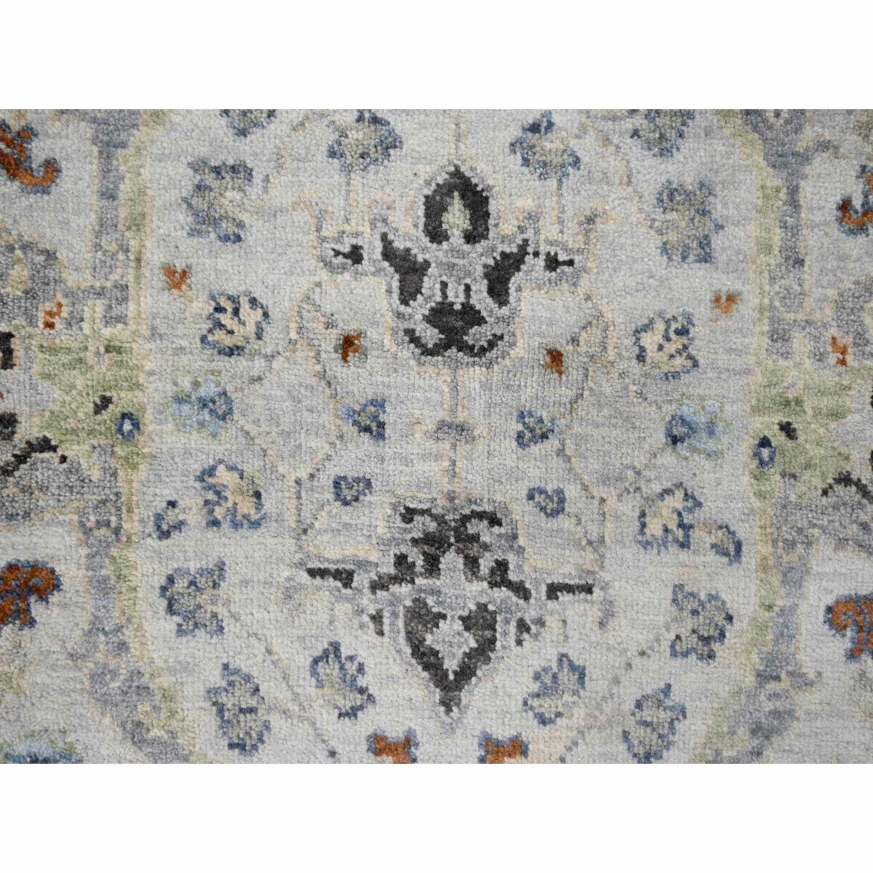 Oushak-And-Peshawar-Hand-Knotted-Rug-424215