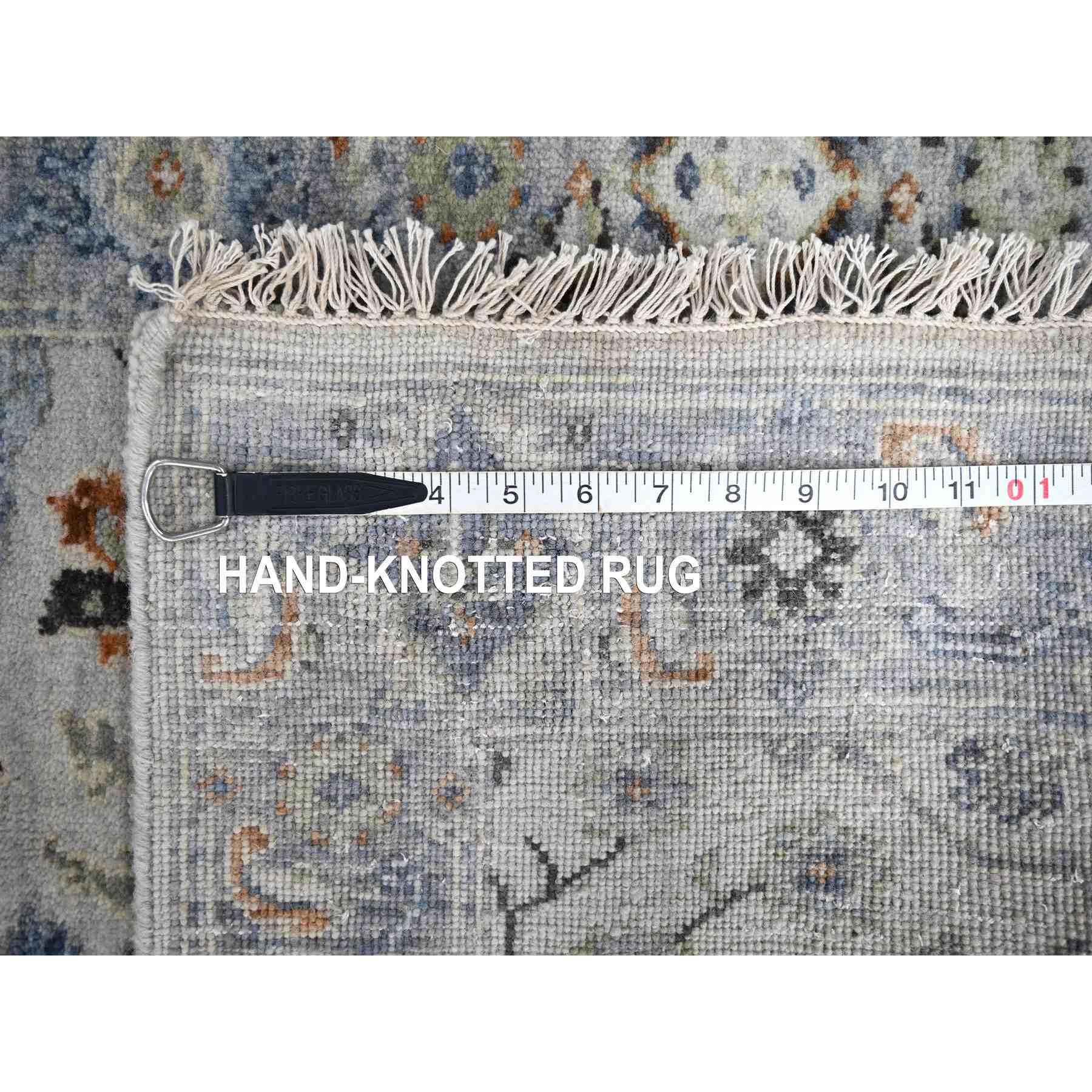 Oushak-And-Peshawar-Hand-Knotted-Rug-424215