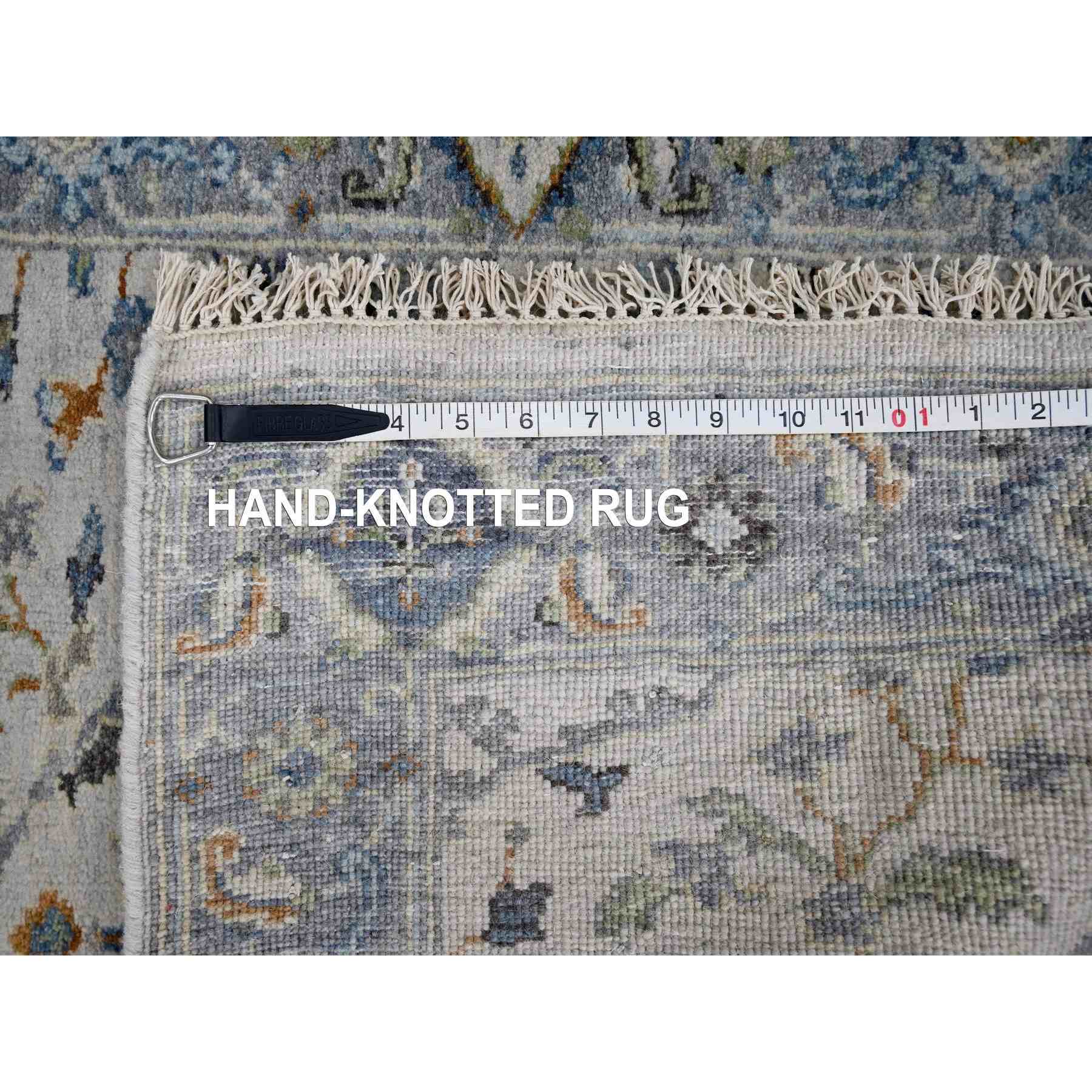 Oushak-And-Peshawar-Hand-Knotted-Rug-424275