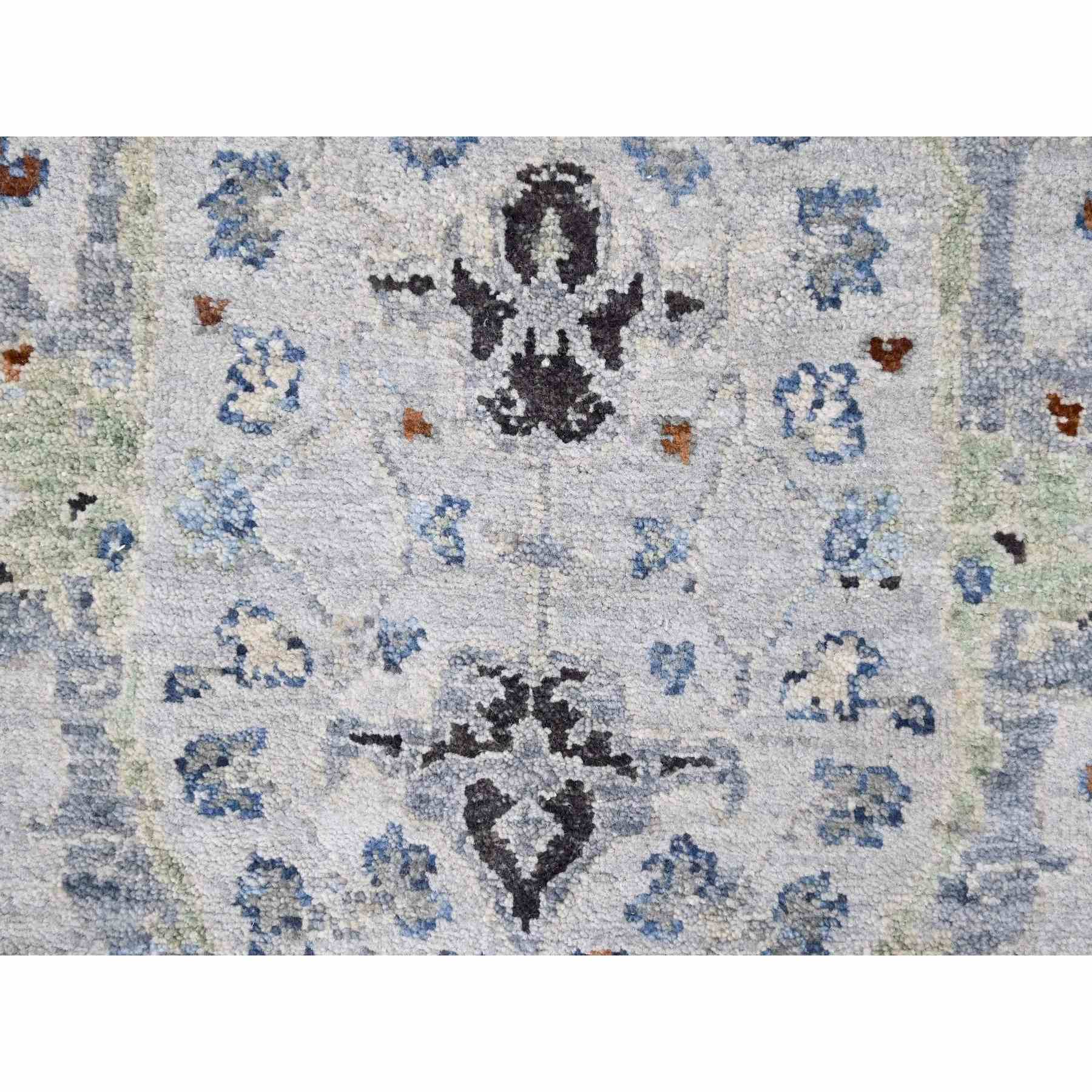 Oushak-And-Peshawar-Hand-Knotted-Rug-424915