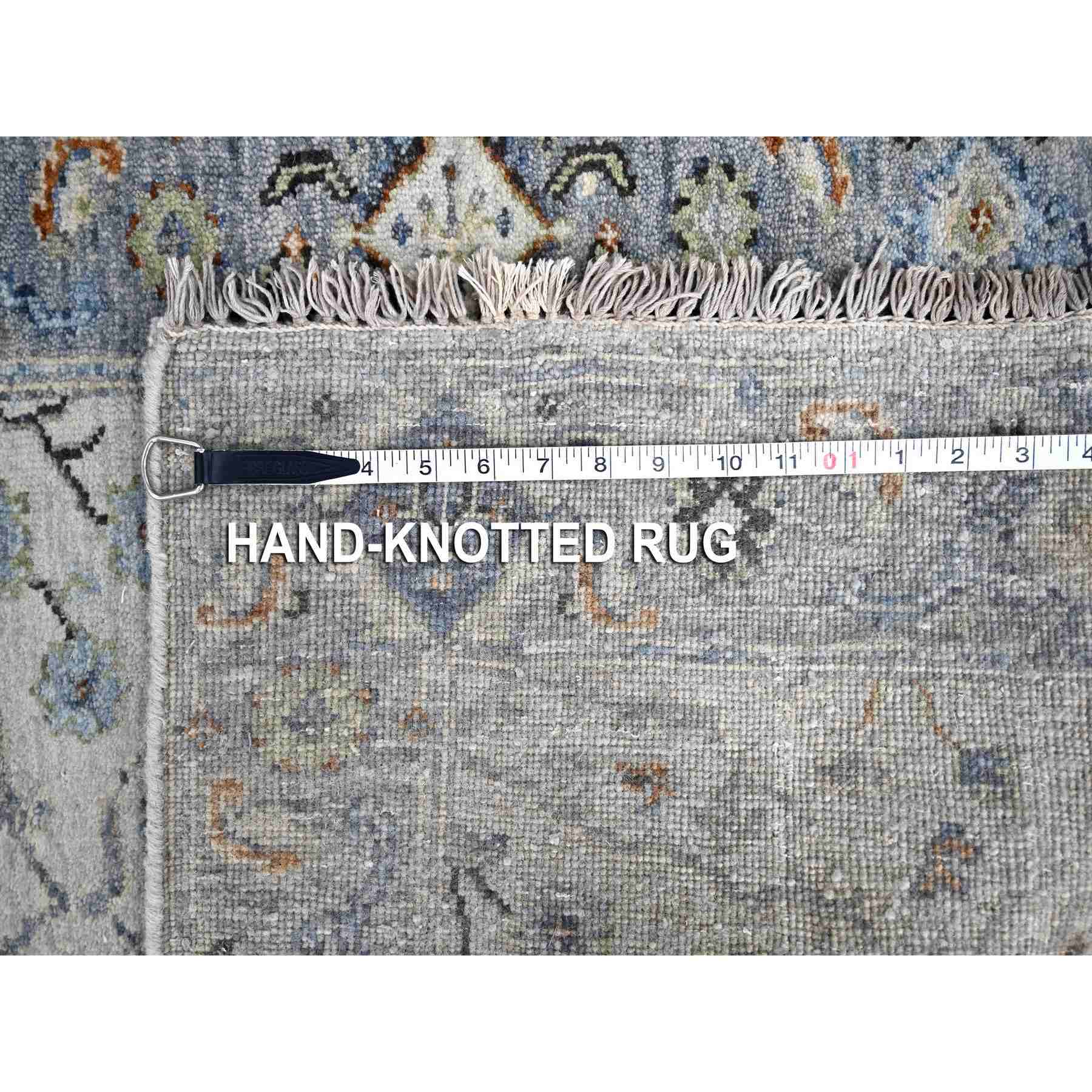 Oushak-And-Peshawar-Hand-Knotted-Rug-424920