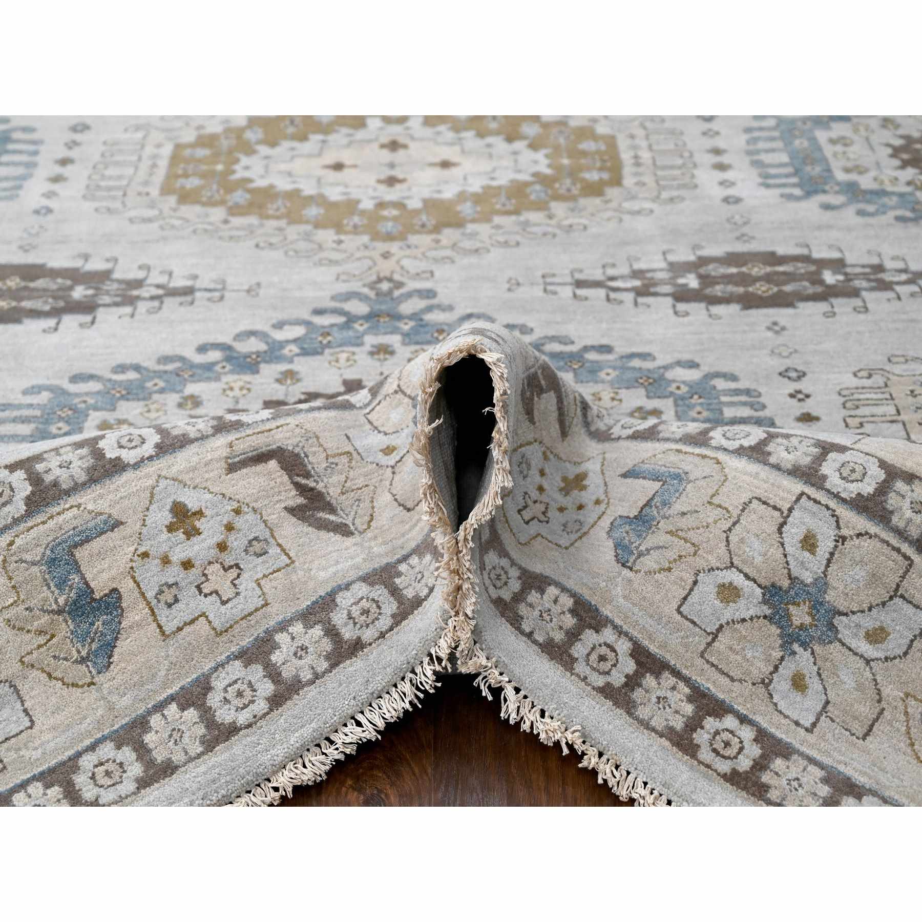 Tribal-Geometric-Hand-Knotted-Rug-423800