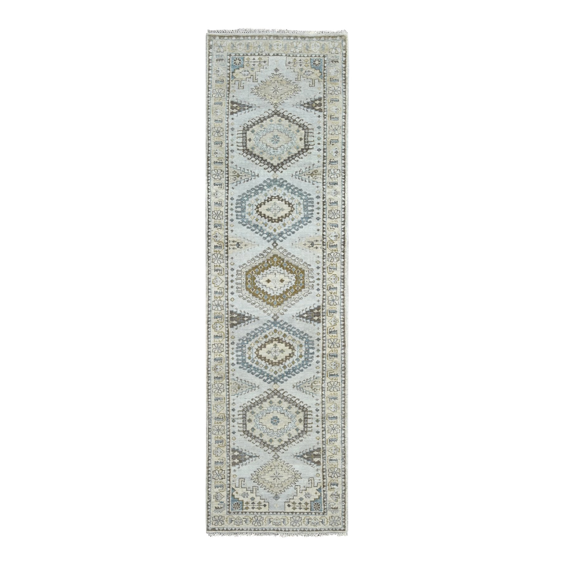 Tribal-Geometric-Hand-Knotted-Rug-424005
