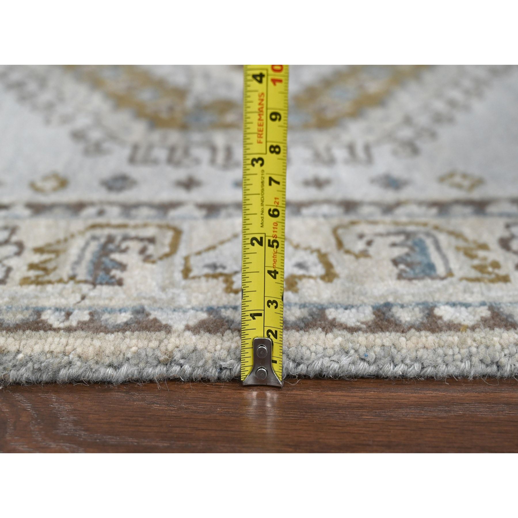 Tribal-Geometric-Hand-Knotted-Rug-424005