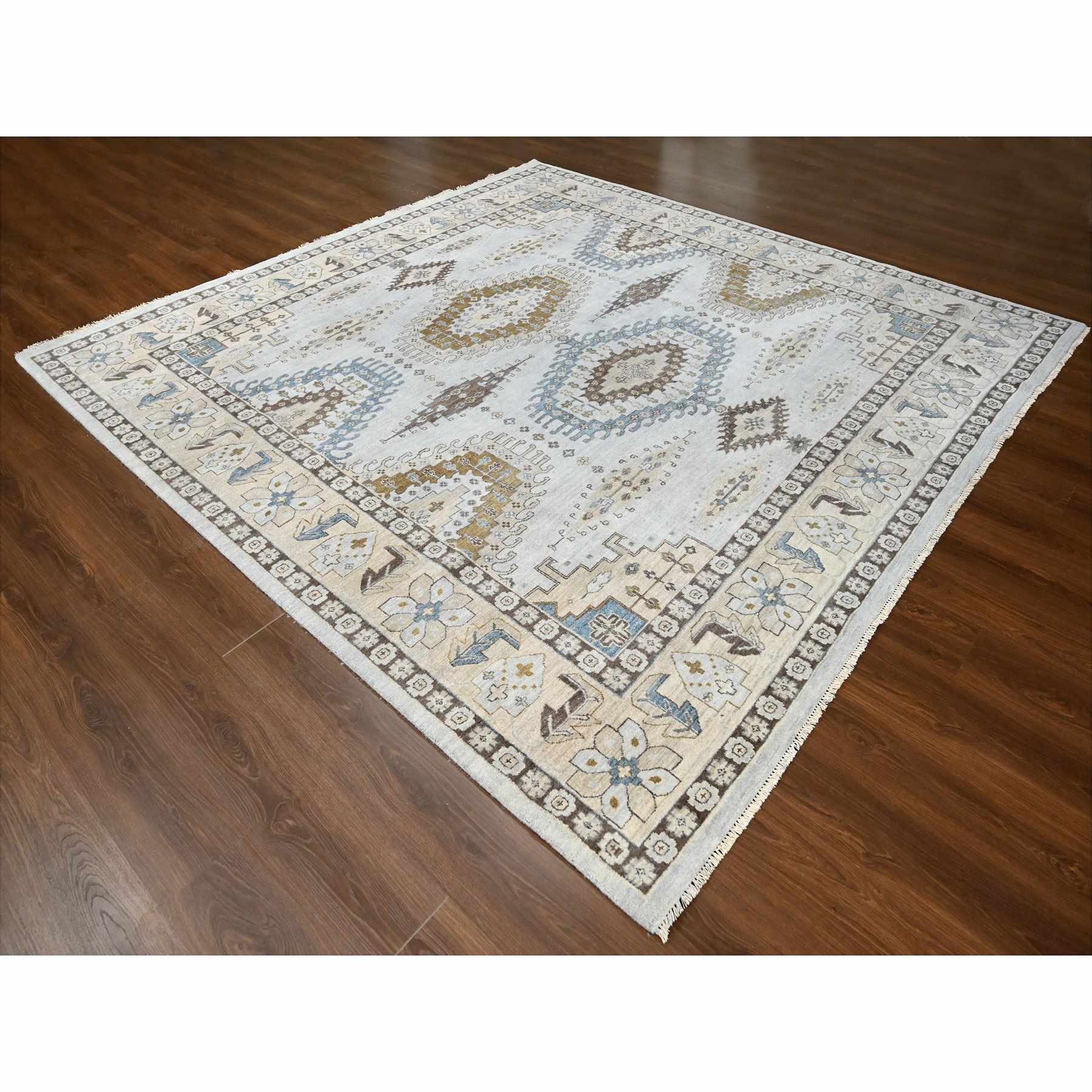 Tribal-Geometric-Hand-Knotted-Rug-424160