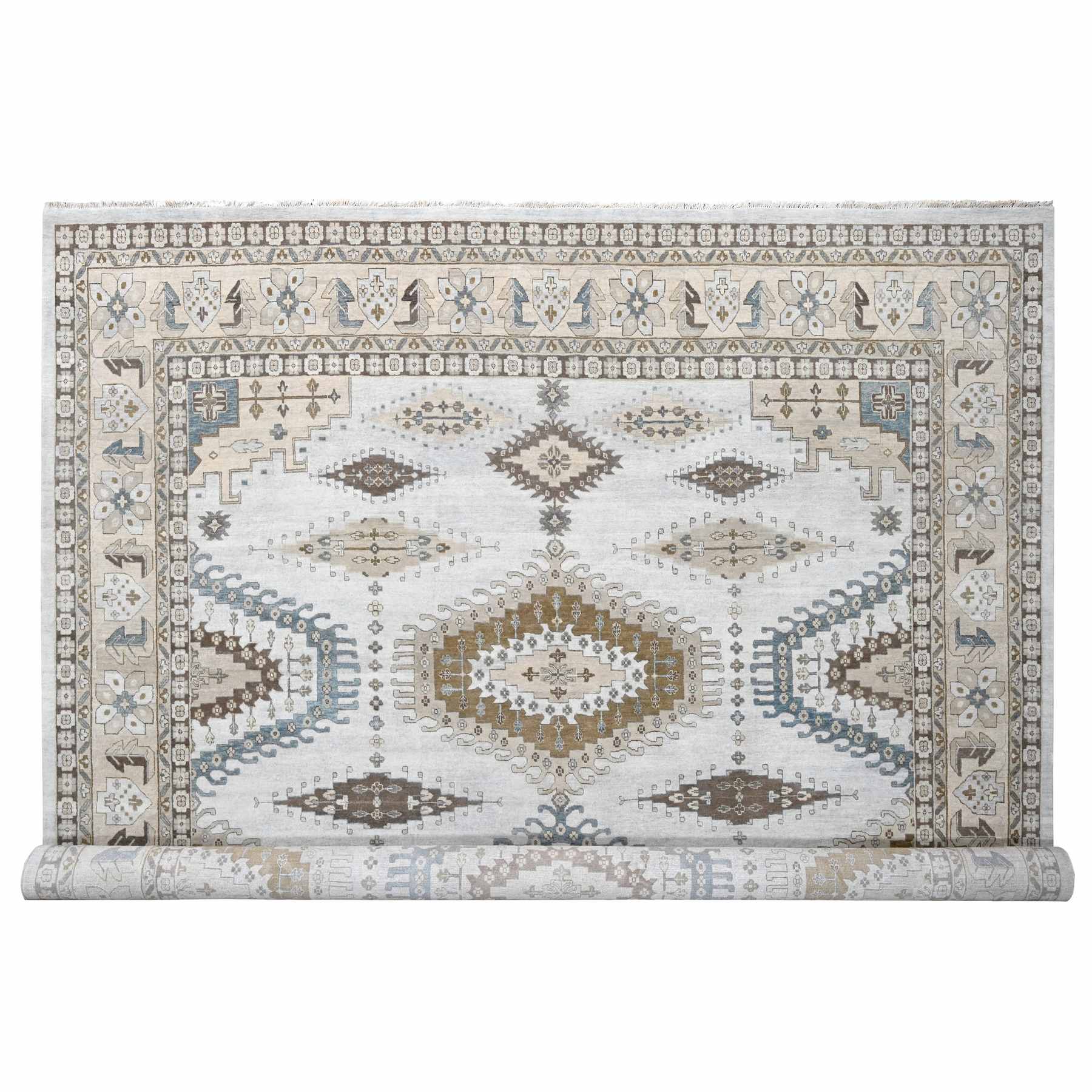 Tribal-Geometric-Hand-Knotted-Rug-424300