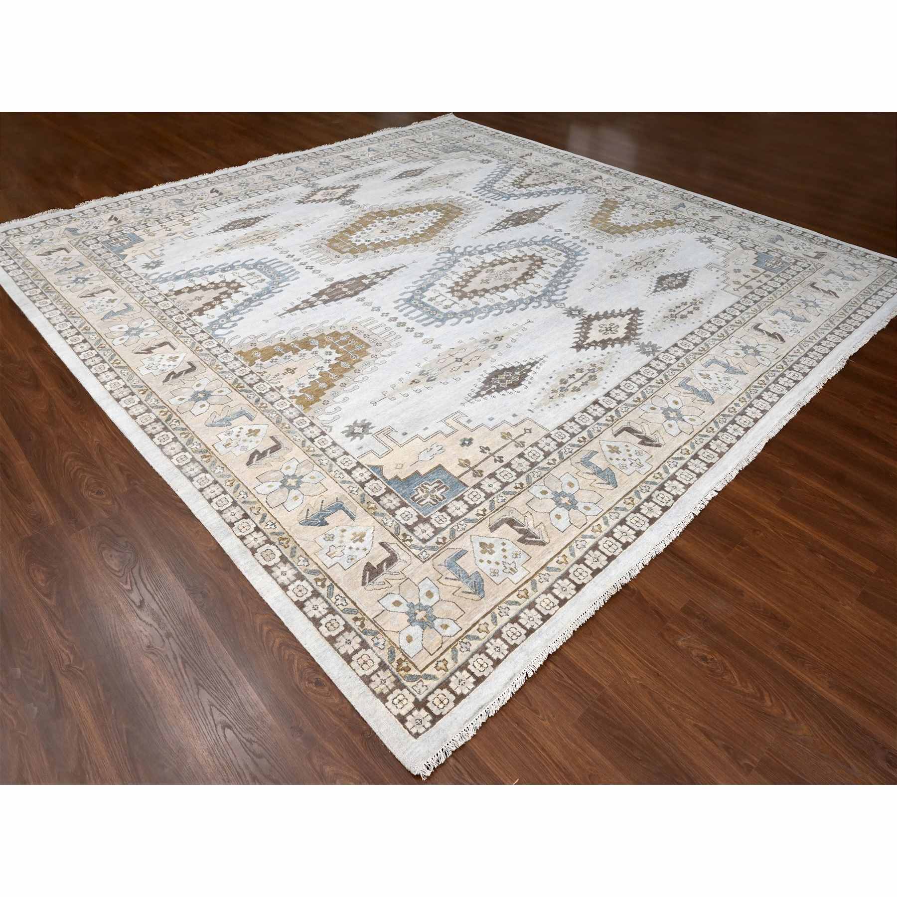 Tribal-Geometric-Hand-Knotted-Rug-424300