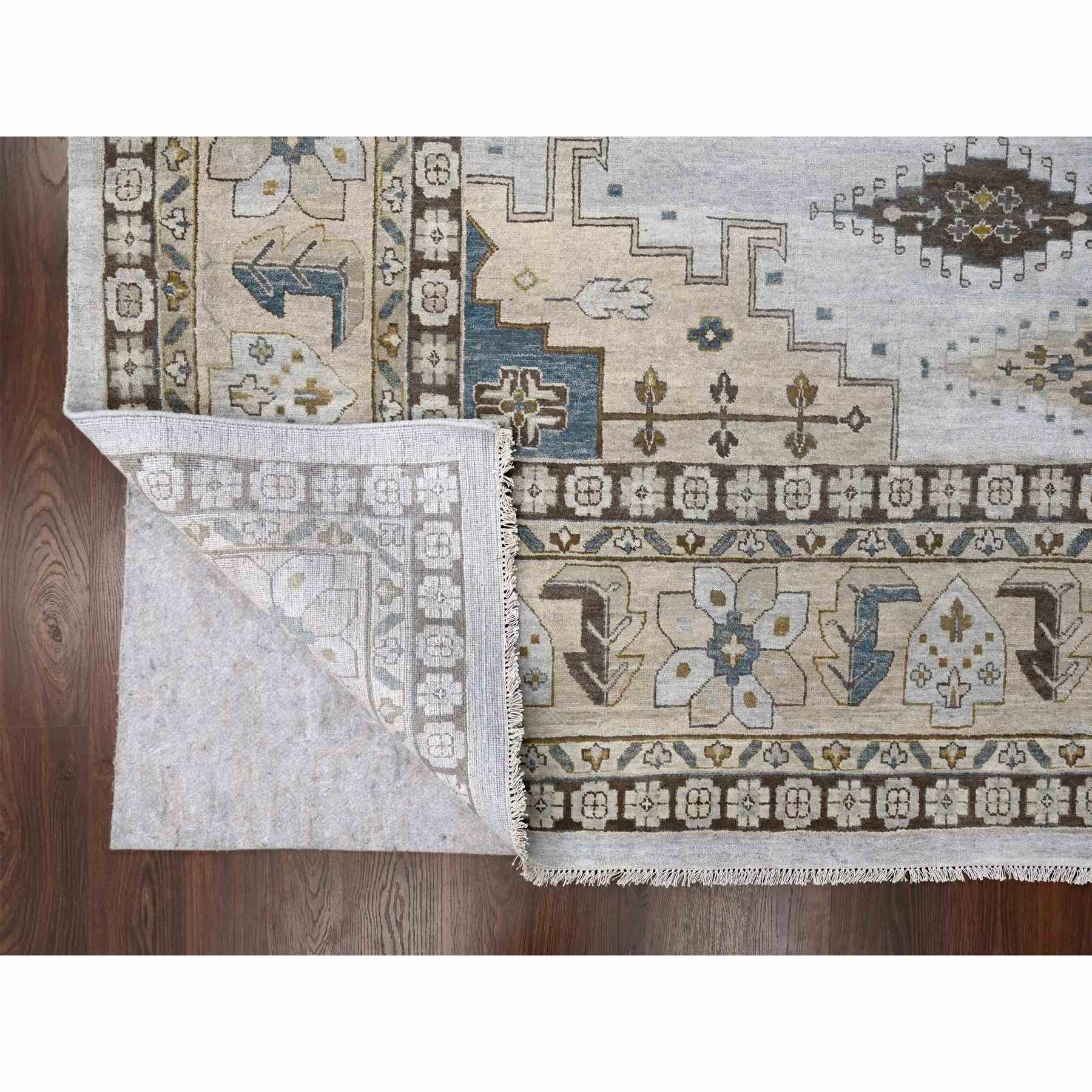 Tribal-Geometric-Hand-Knotted-Rug-424300