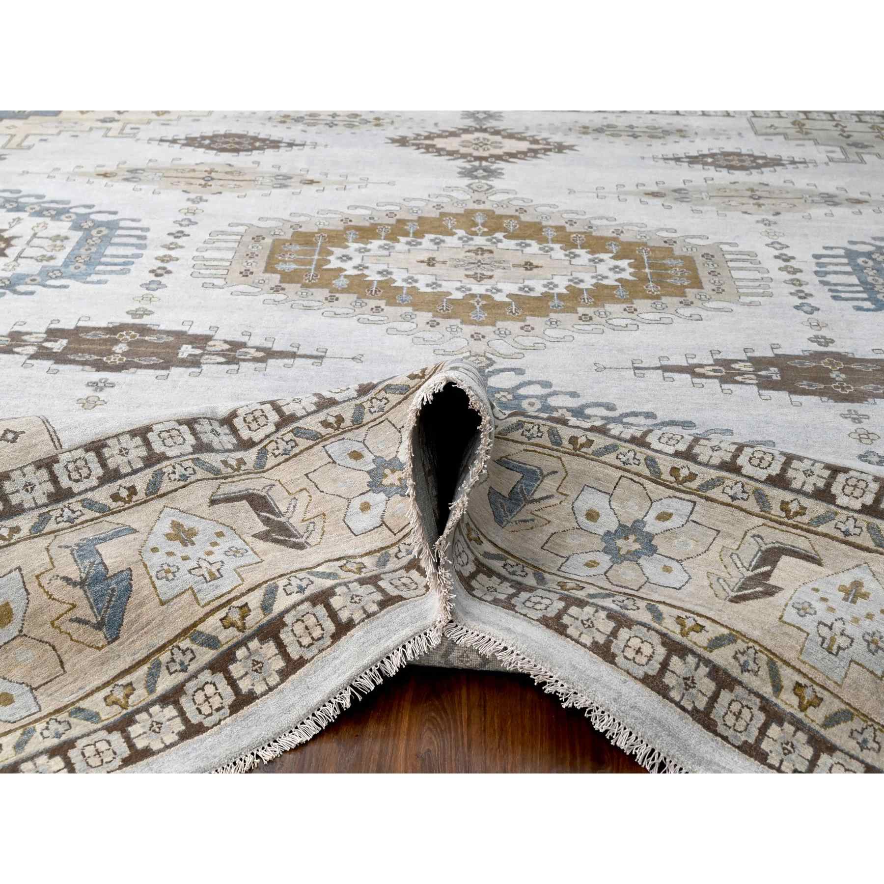 Tribal-Geometric-Hand-Knotted-Rug-424300