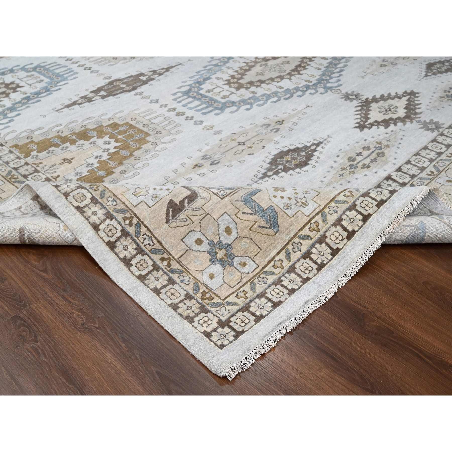 Tribal-Geometric-Hand-Knotted-Rug-424300