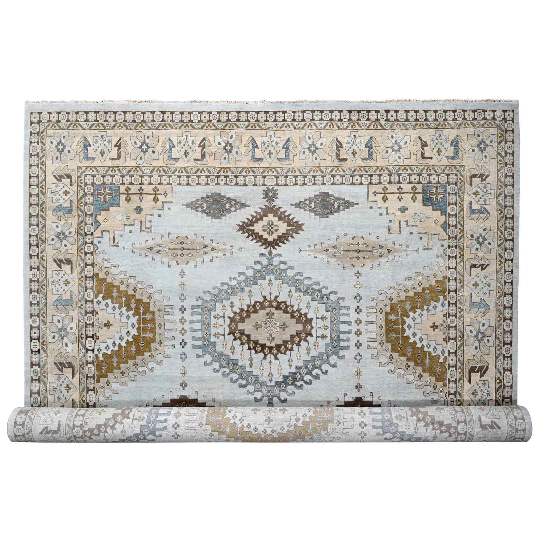 Tribal-Geometric-Hand-Knotted-Rug-424620