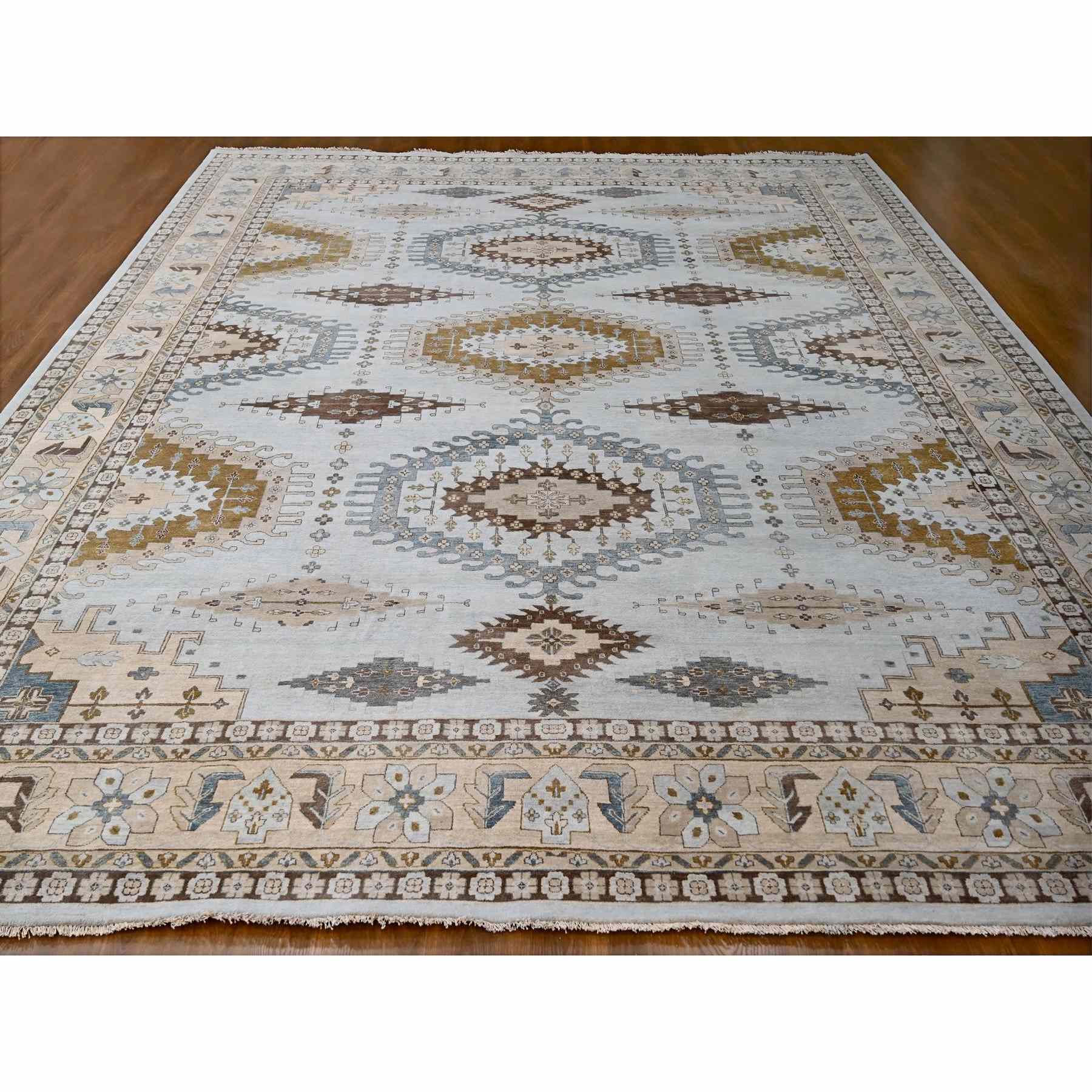 Tribal-Geometric-Hand-Knotted-Rug-424620