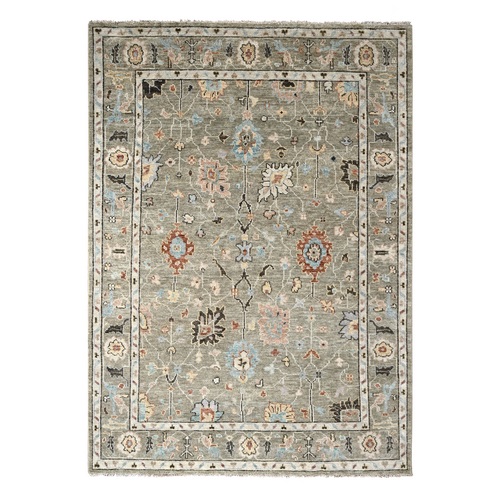 Durango Green, Oushak Design and Supple Collection, Tone On Tone, Lush and Plush, Vibrant Wool, Hand Knotted, Oriental Rug