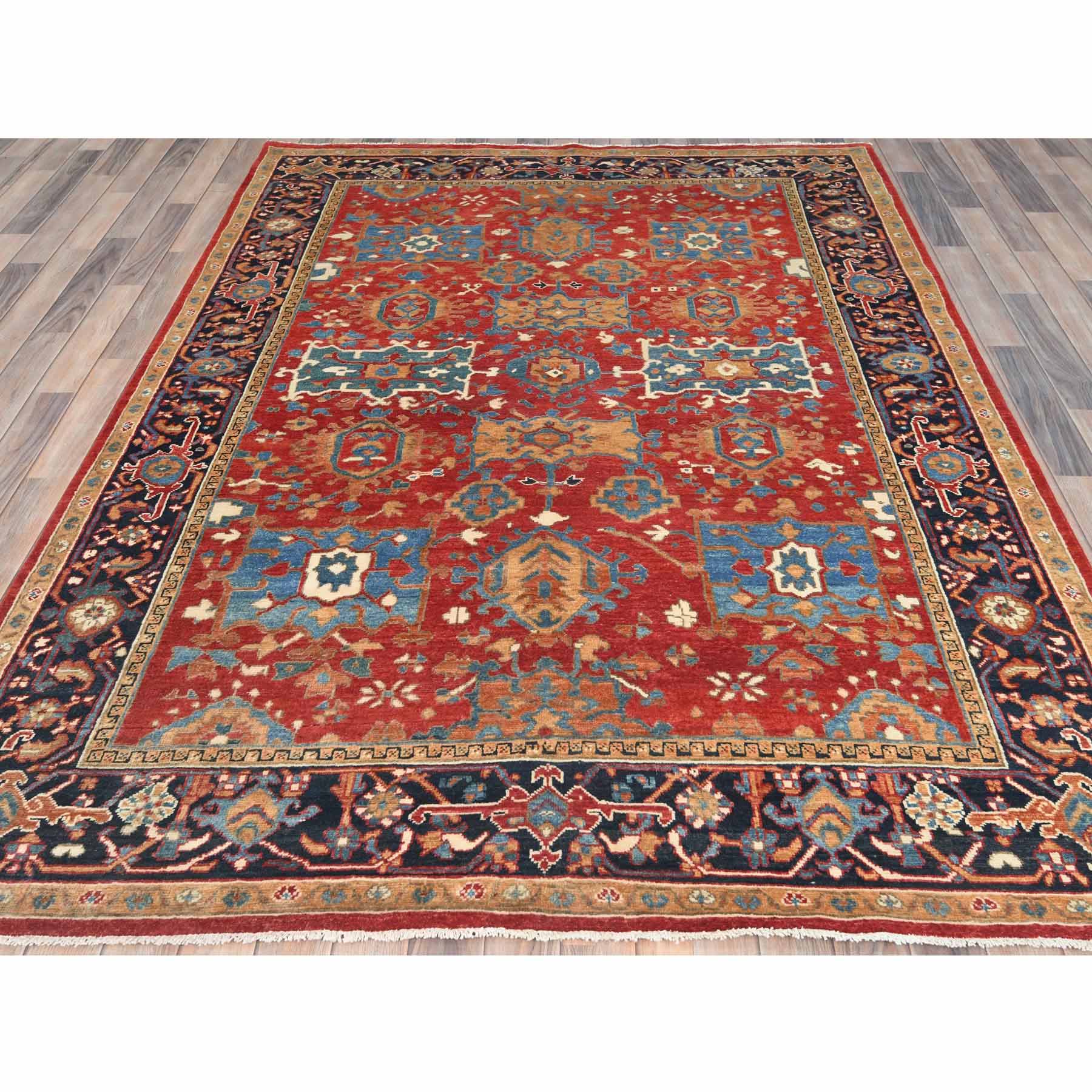 Heriz-Hand-Knotted-Rug-425105