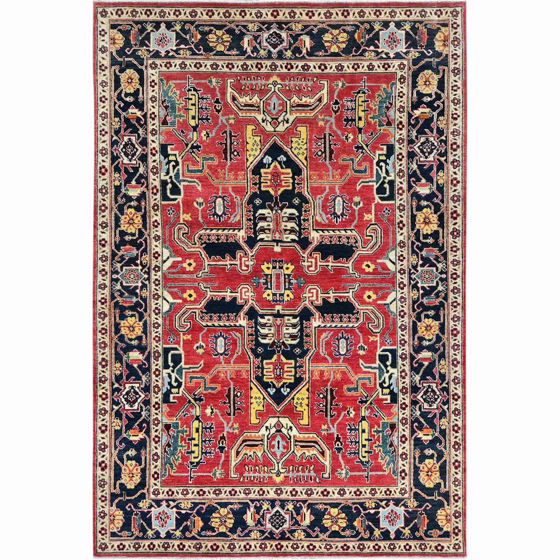 Heriz-Hand-Knotted-Rug-425115