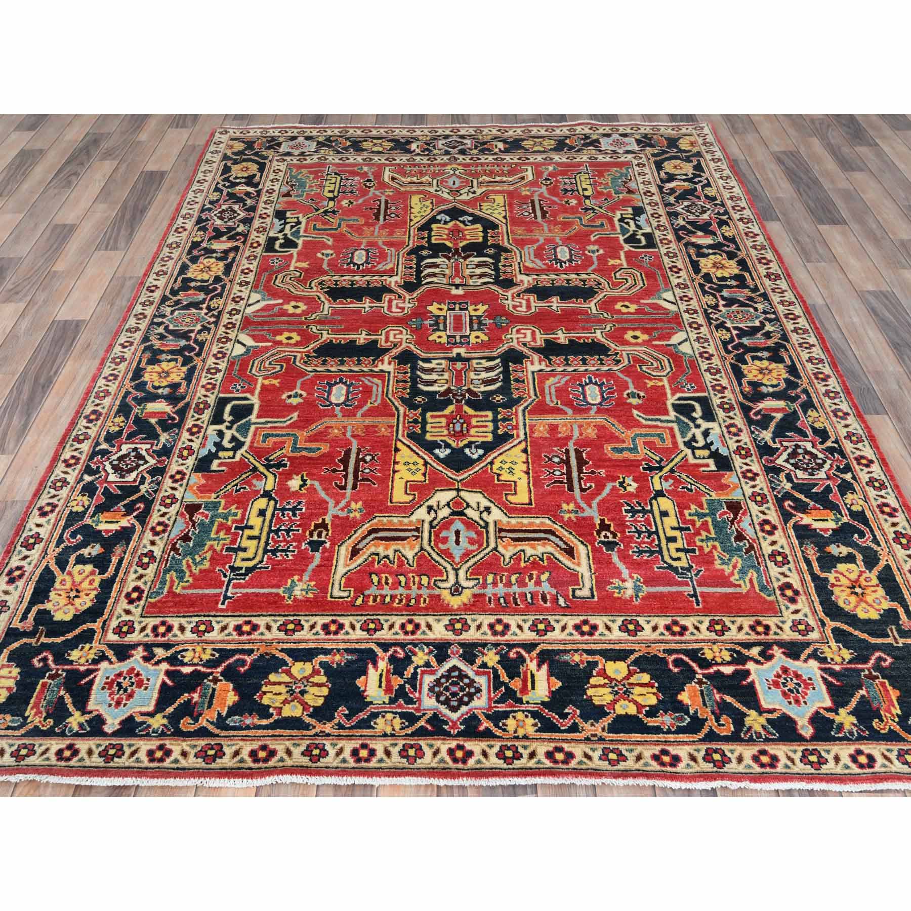 Heriz-Hand-Knotted-Rug-425115