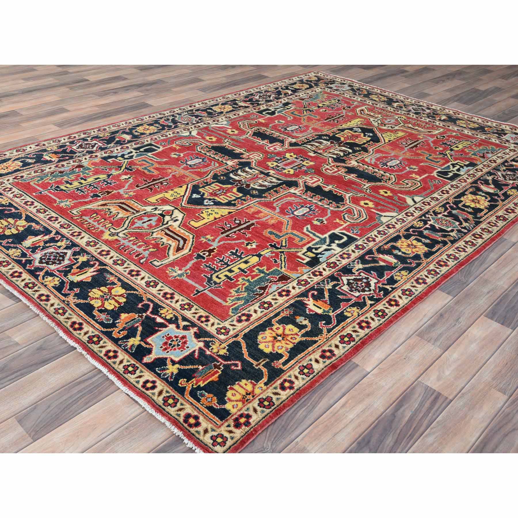 Heriz-Hand-Knotted-Rug-425115