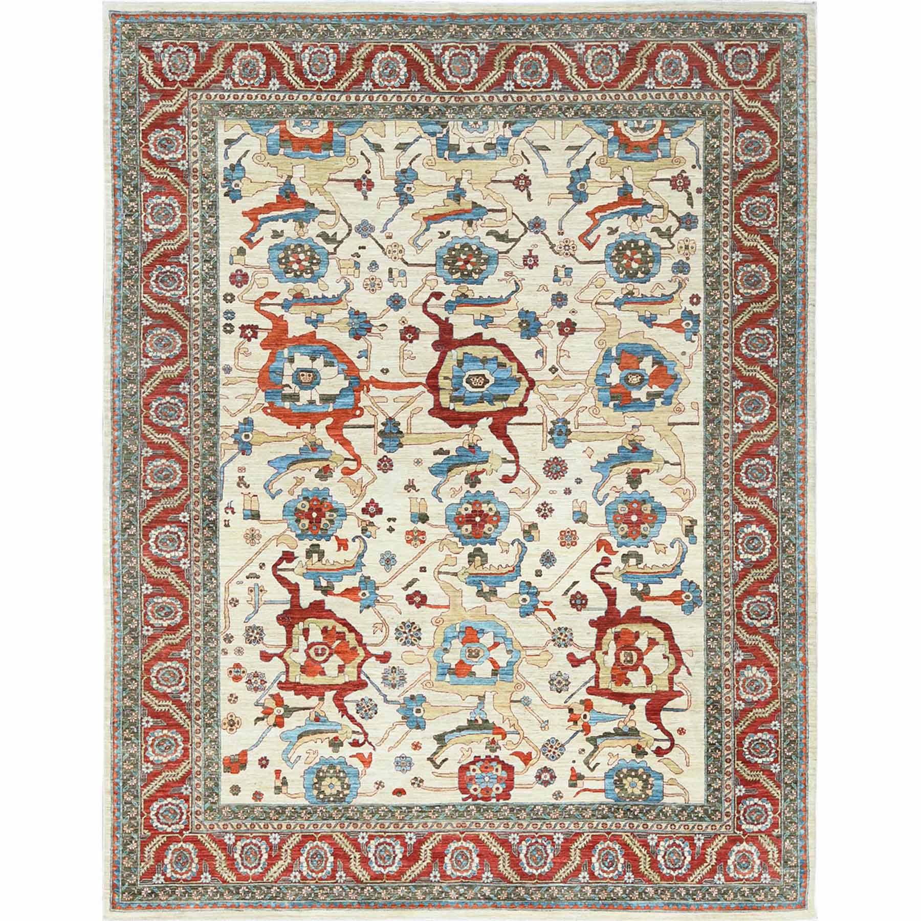 Heriz-Hand-Knotted-Rug-425165