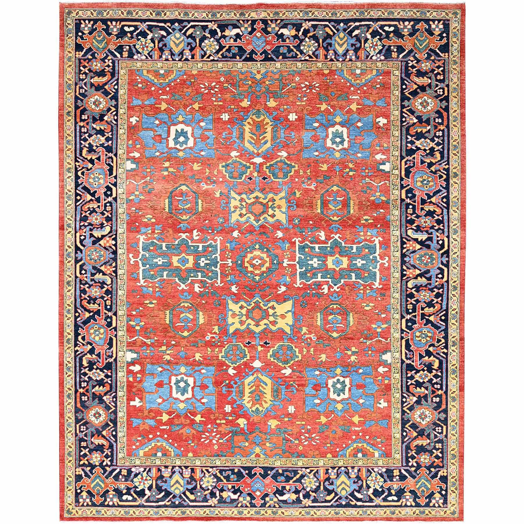 Heriz-Hand-Knotted-Rug-427180