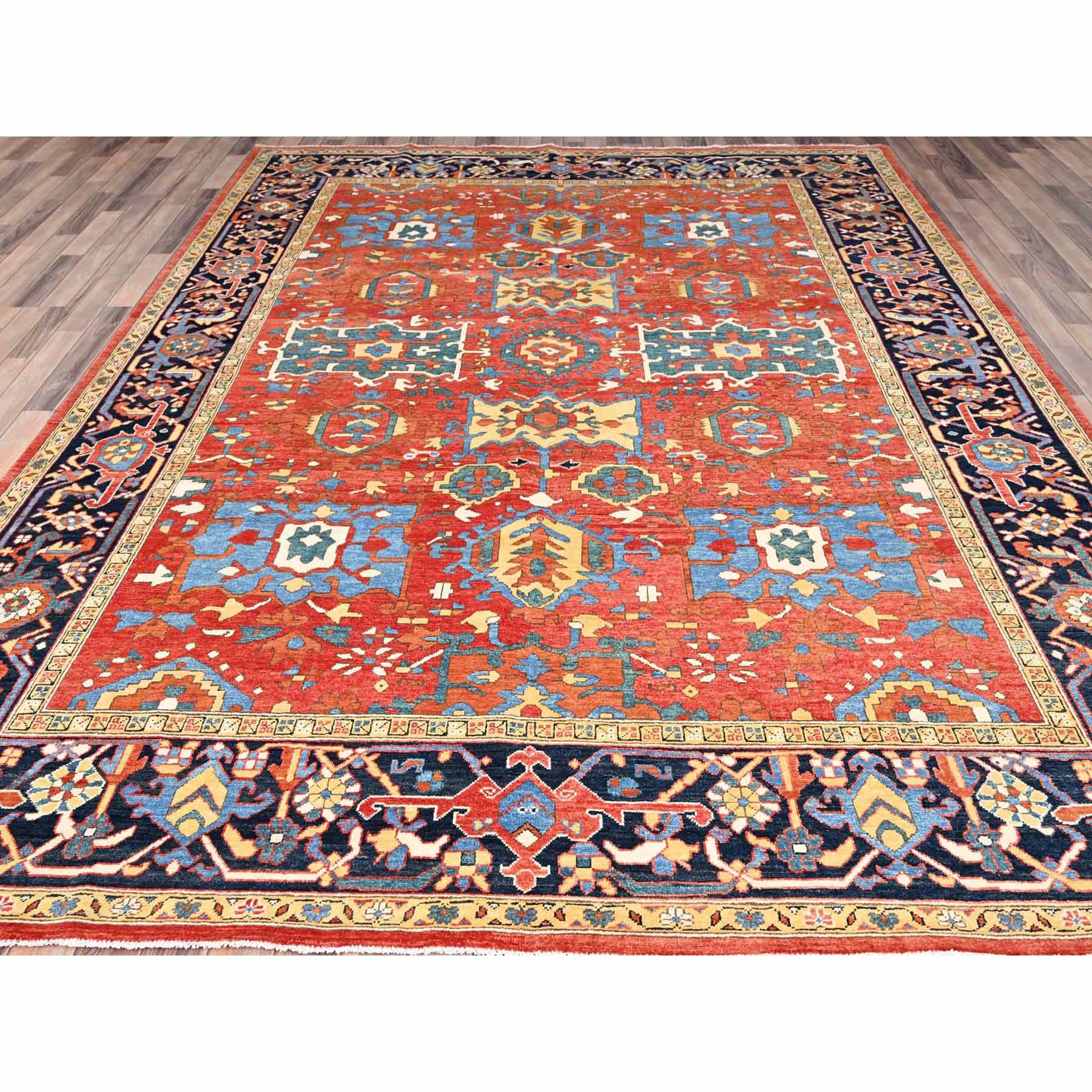 Heriz-Hand-Knotted-Rug-427180