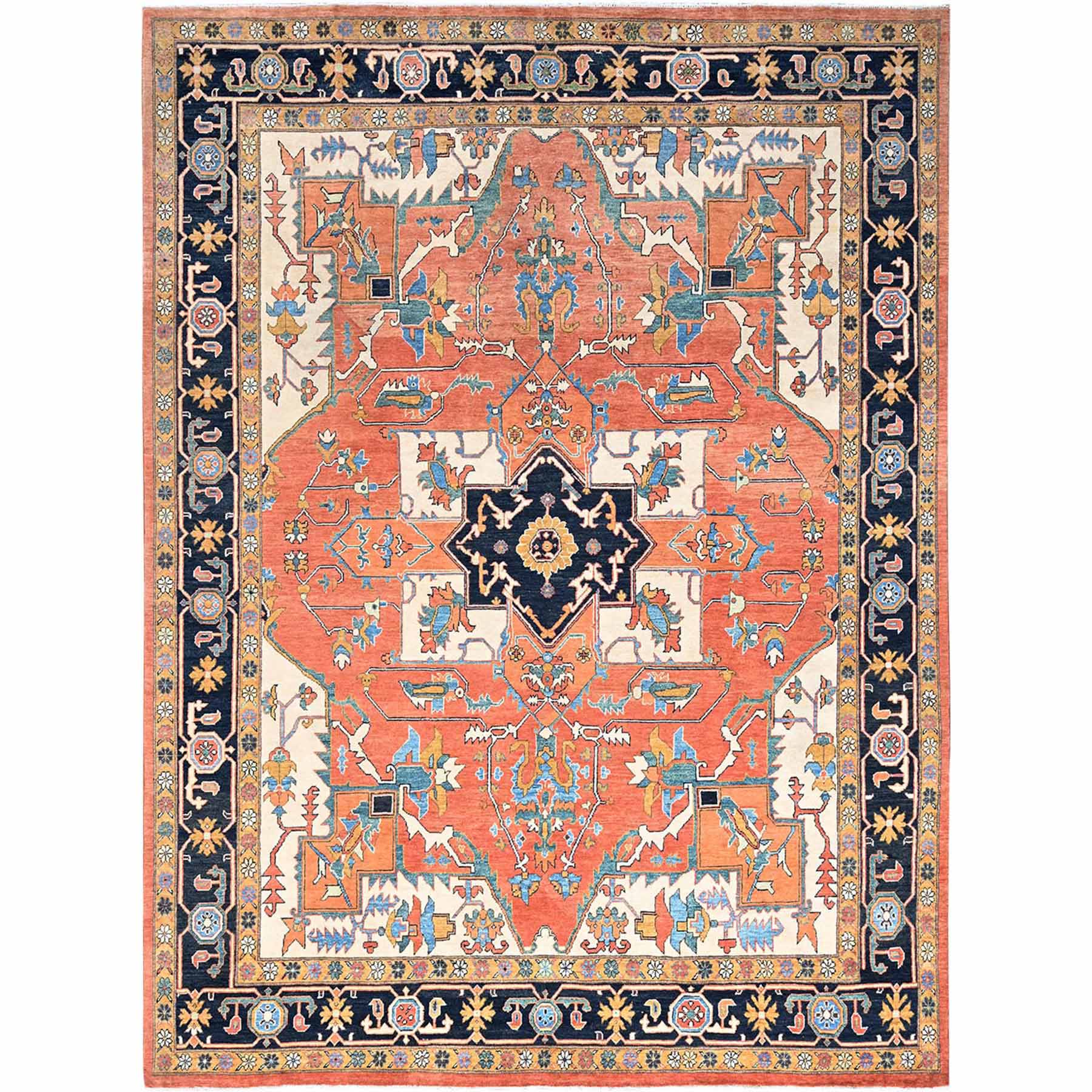 Heriz-Hand-Knotted-Rug-427270